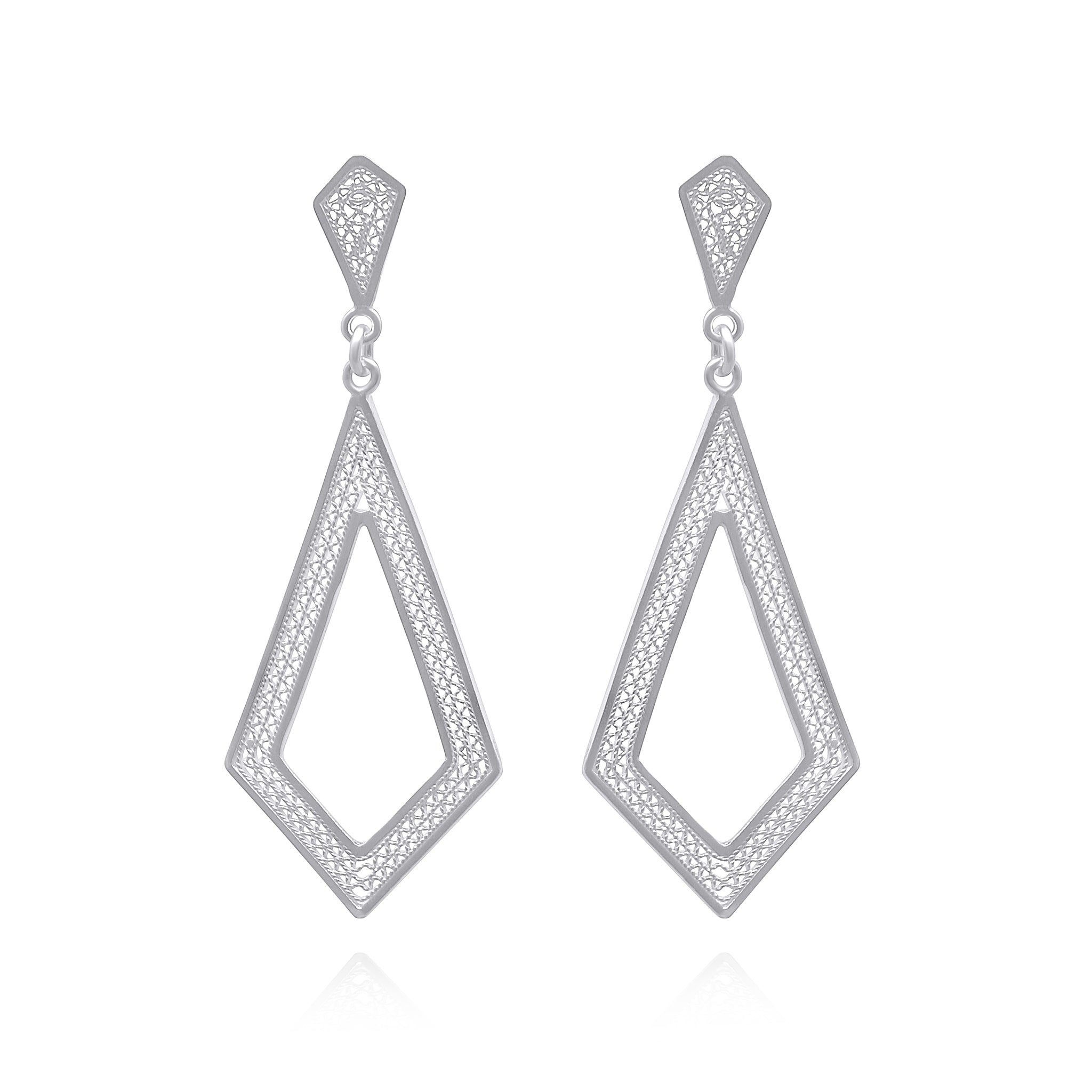 CARSON SILVER MEDIUM EARRINGS