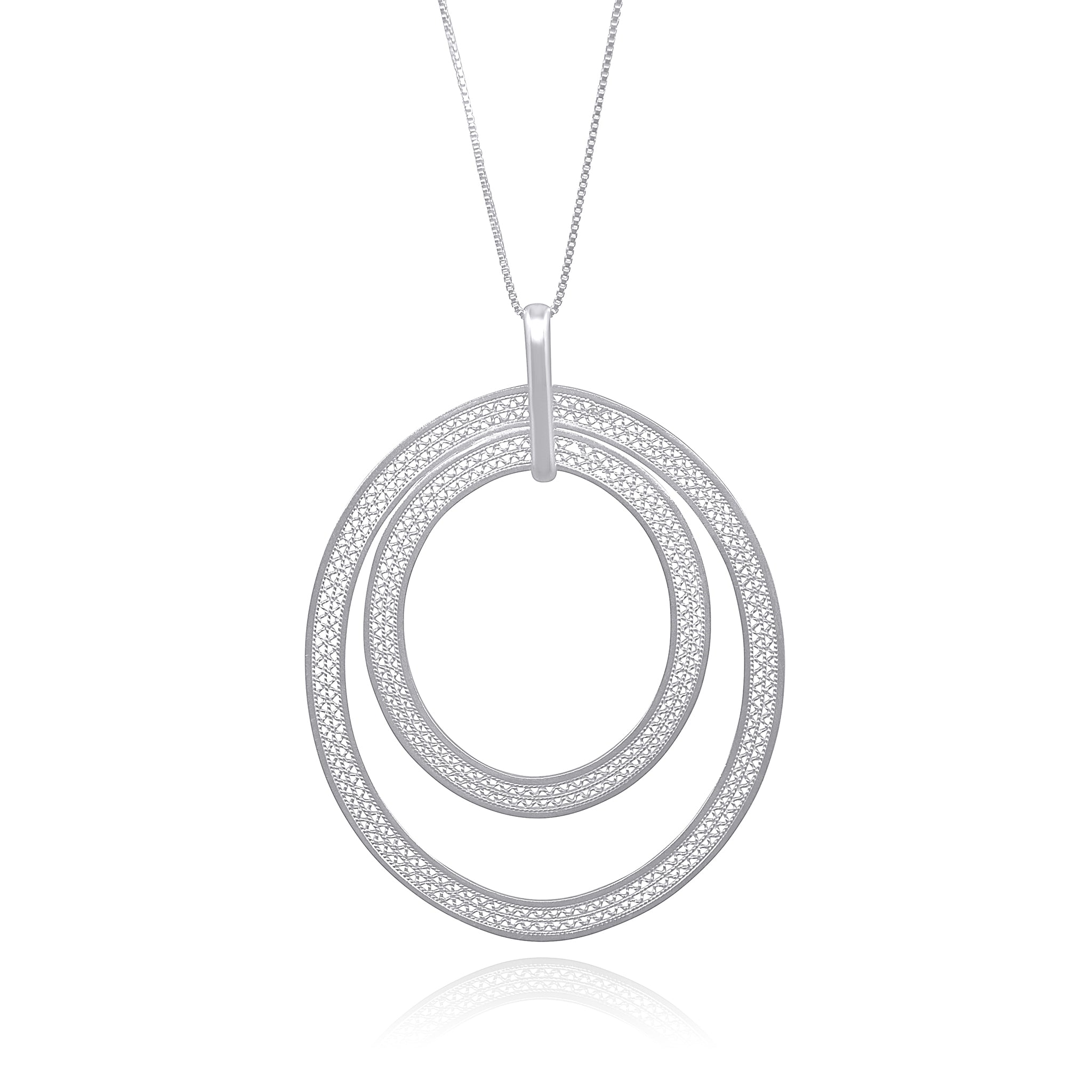 ORINOCO SILVER MEDIUM ADJUSTABLE NECKLACE