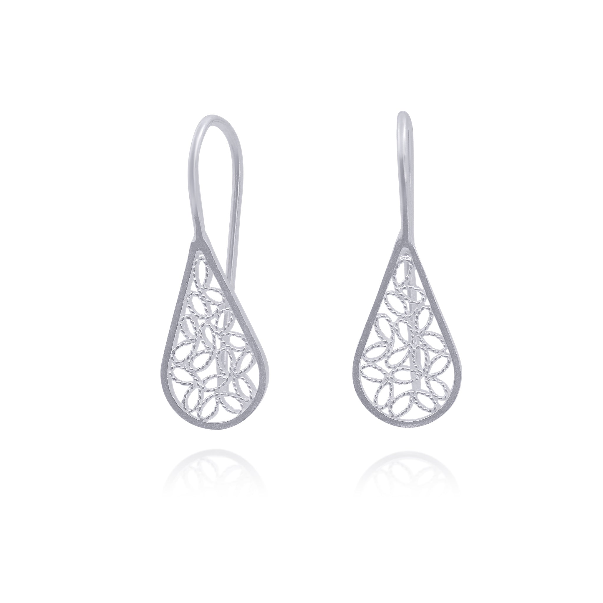 VIENNA SILVER SMALL EARRINGS FILIGREE