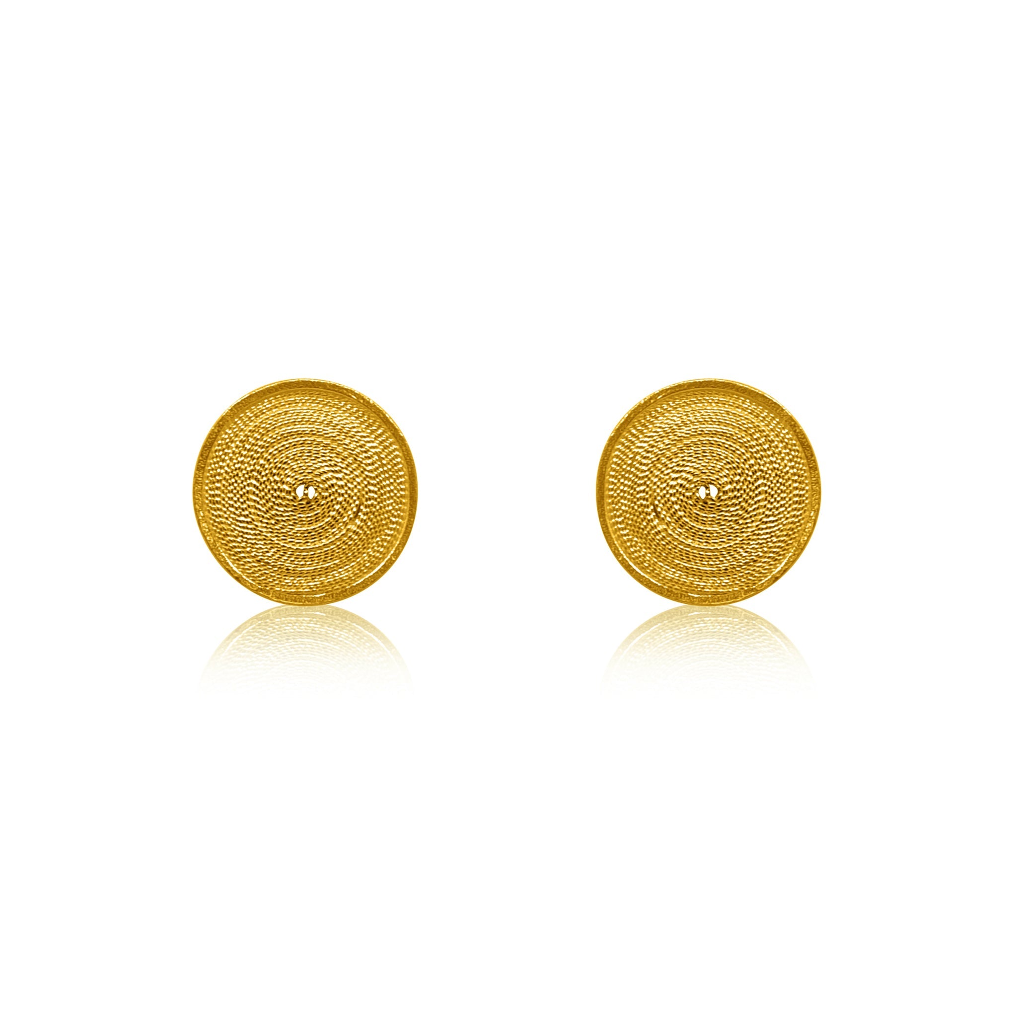 AMA GOLD STUD EARRINGS FILIGREE