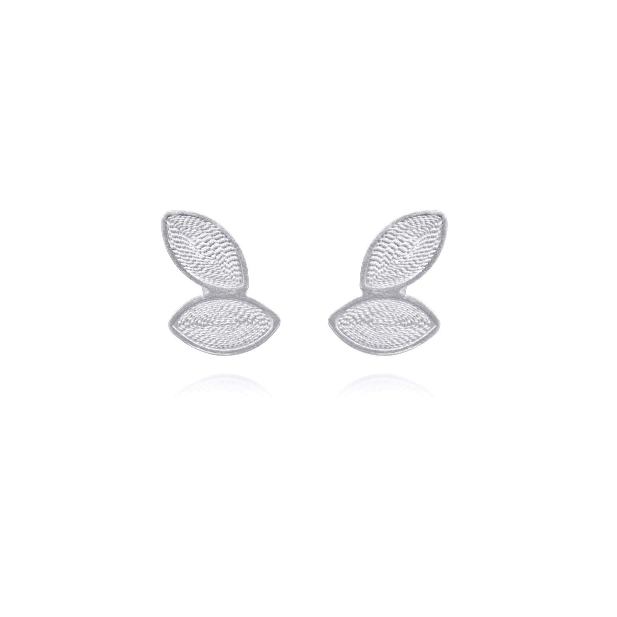 ANASTACIA SILVER STUD EARRINGS FILIGREE