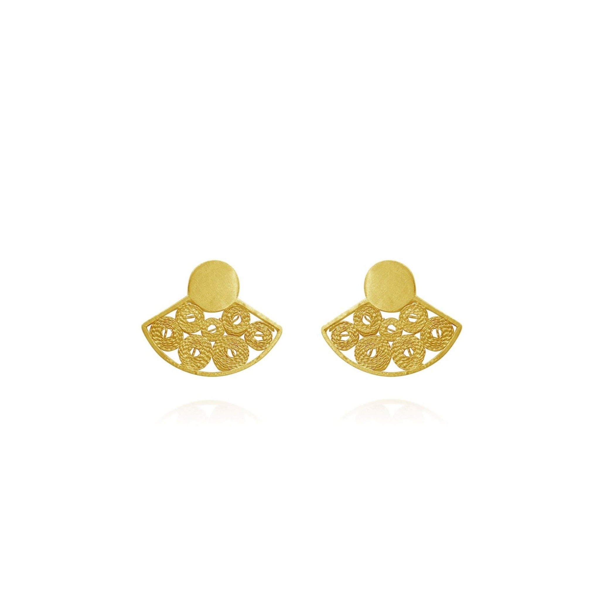 AUSTIN GOLD STUD EARRINGS FILIGREE