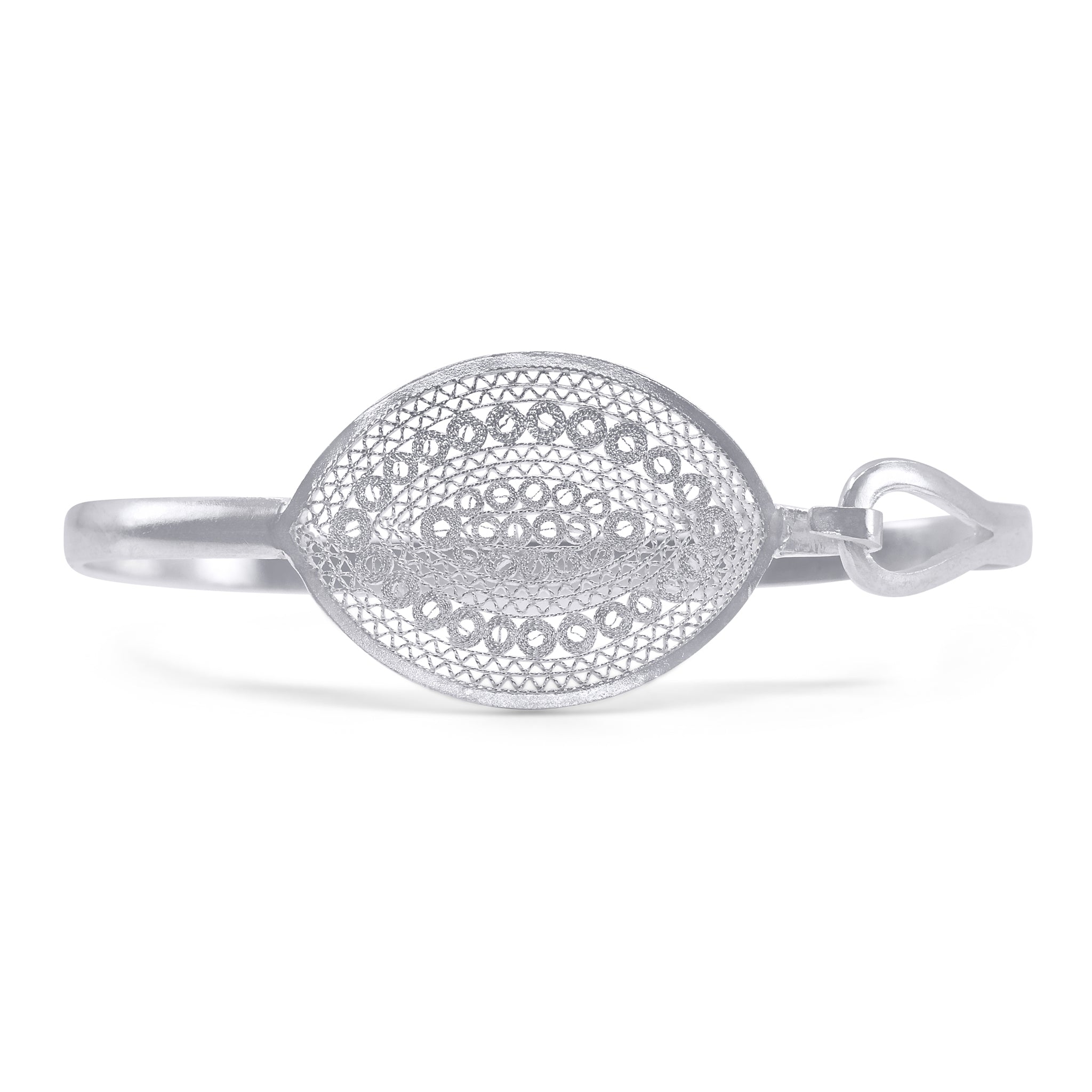 CALLIE SILVER CLASP BRACELET FILIGREE