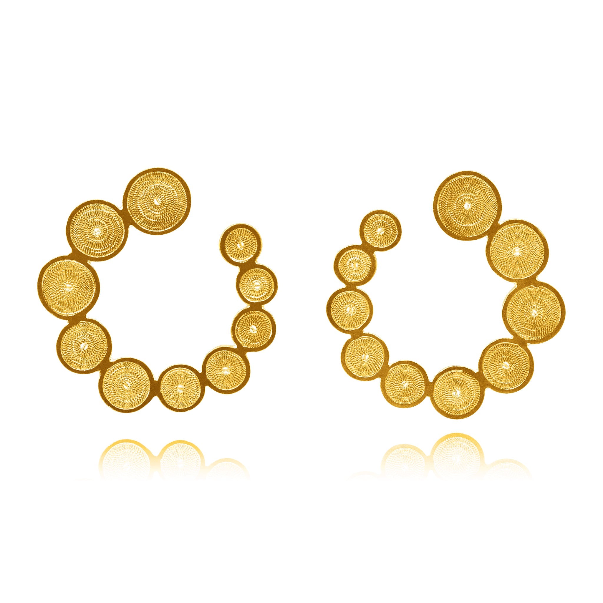 DAKOTA GOLD MEDIUM EARRINGS FILIGREE