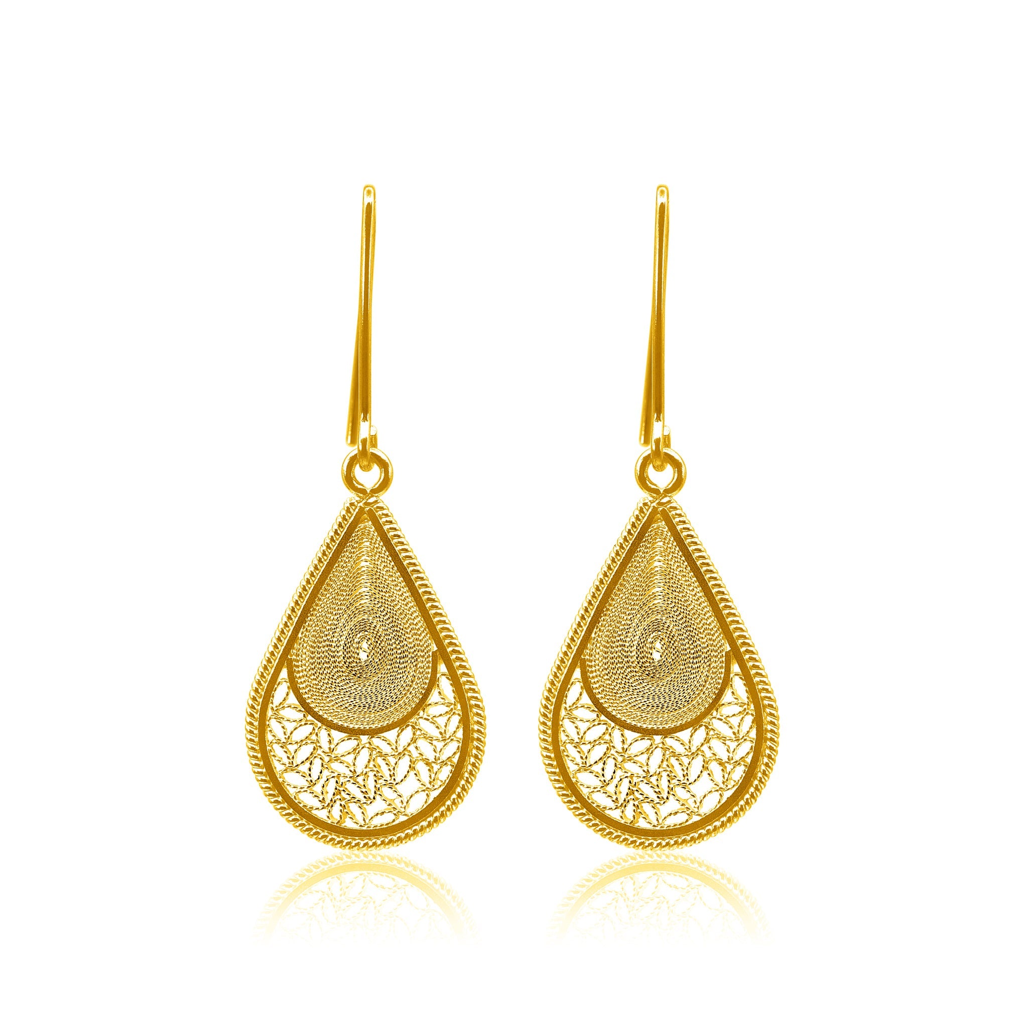 ELM GOLD MEDIUM EARRINGS FILIGREE