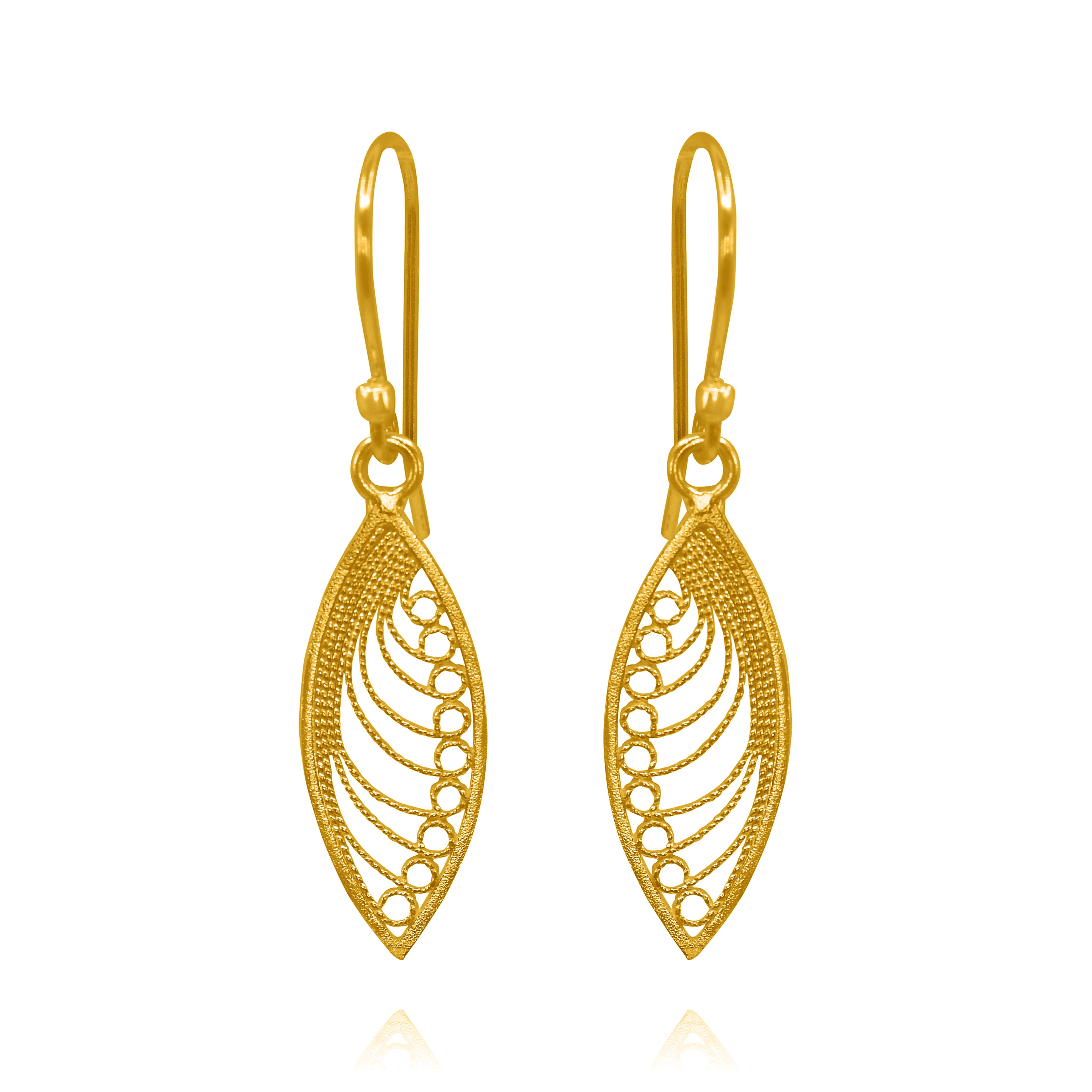 KHAYA GOLD SMALL EARRINGS FILIGREE