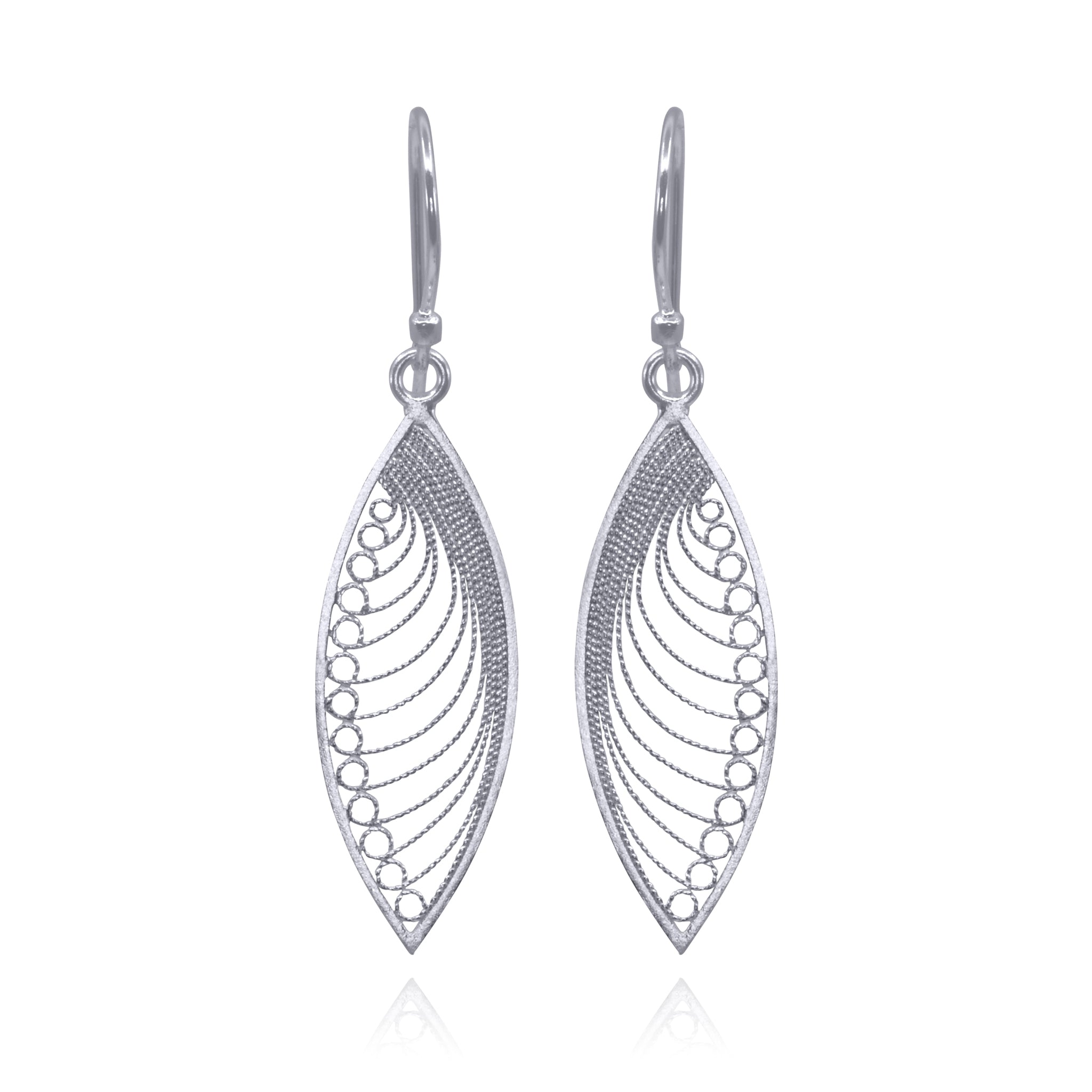 KHAYA SILVER MEDIUM EARRINGS FILIGREE