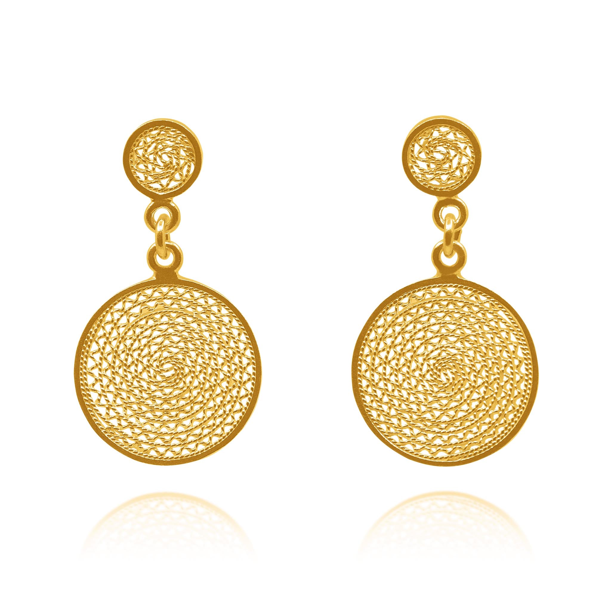 KODA GOLD SMALL EARRINGS FILIGREE