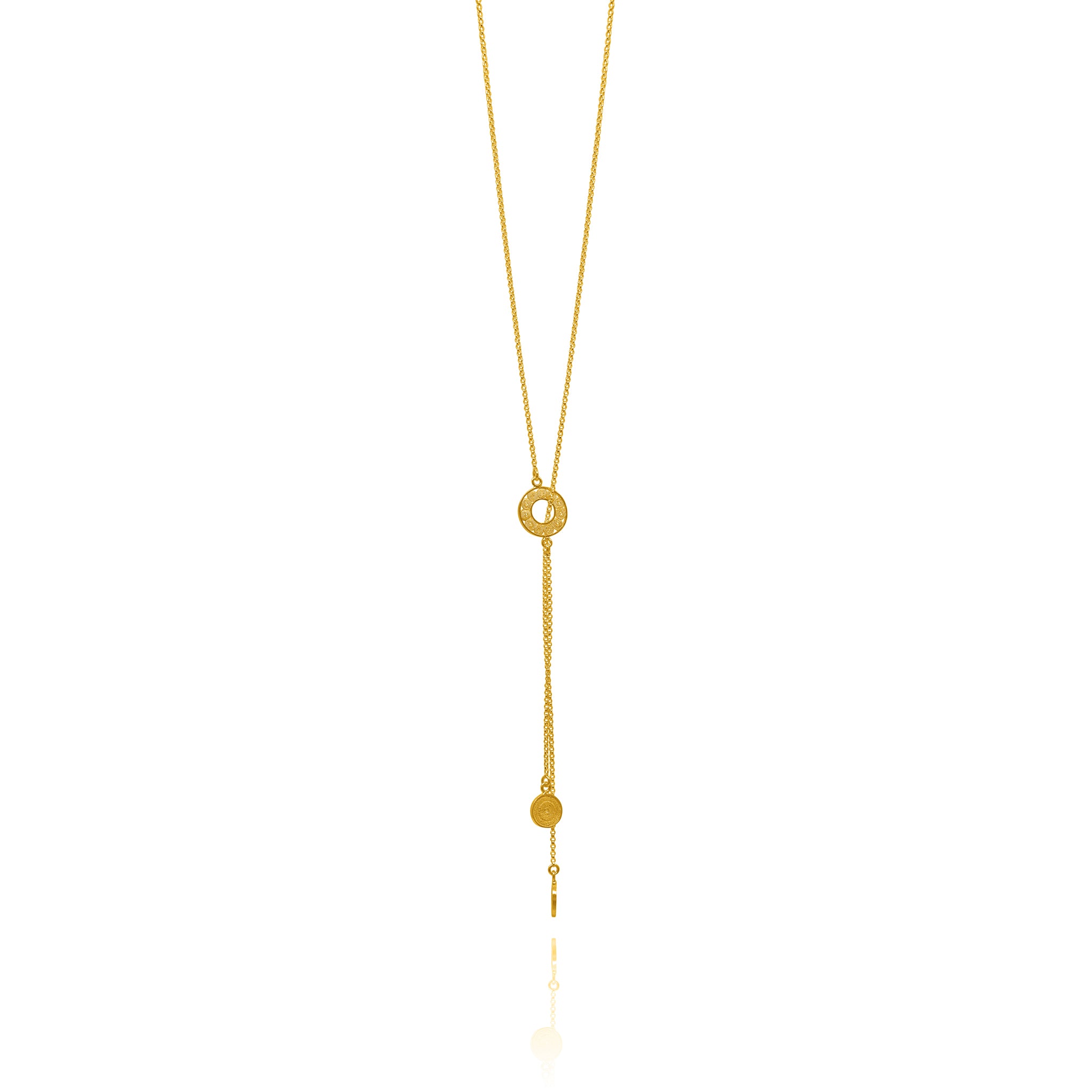 LASSO GOLD DOBLE LONG NECKLACE FILIGREE