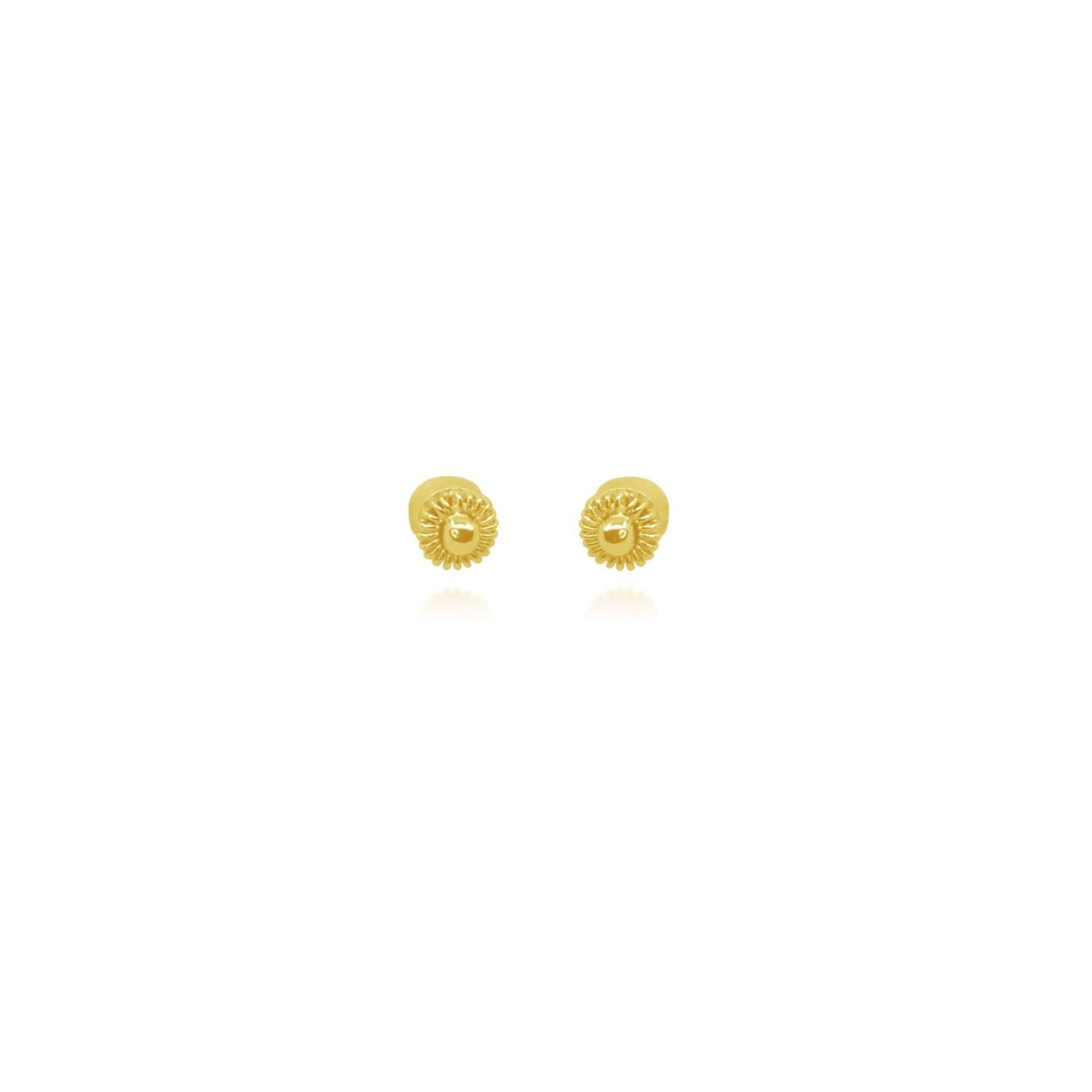 LISA SOLID GOLD 18K STUD EARRINGS