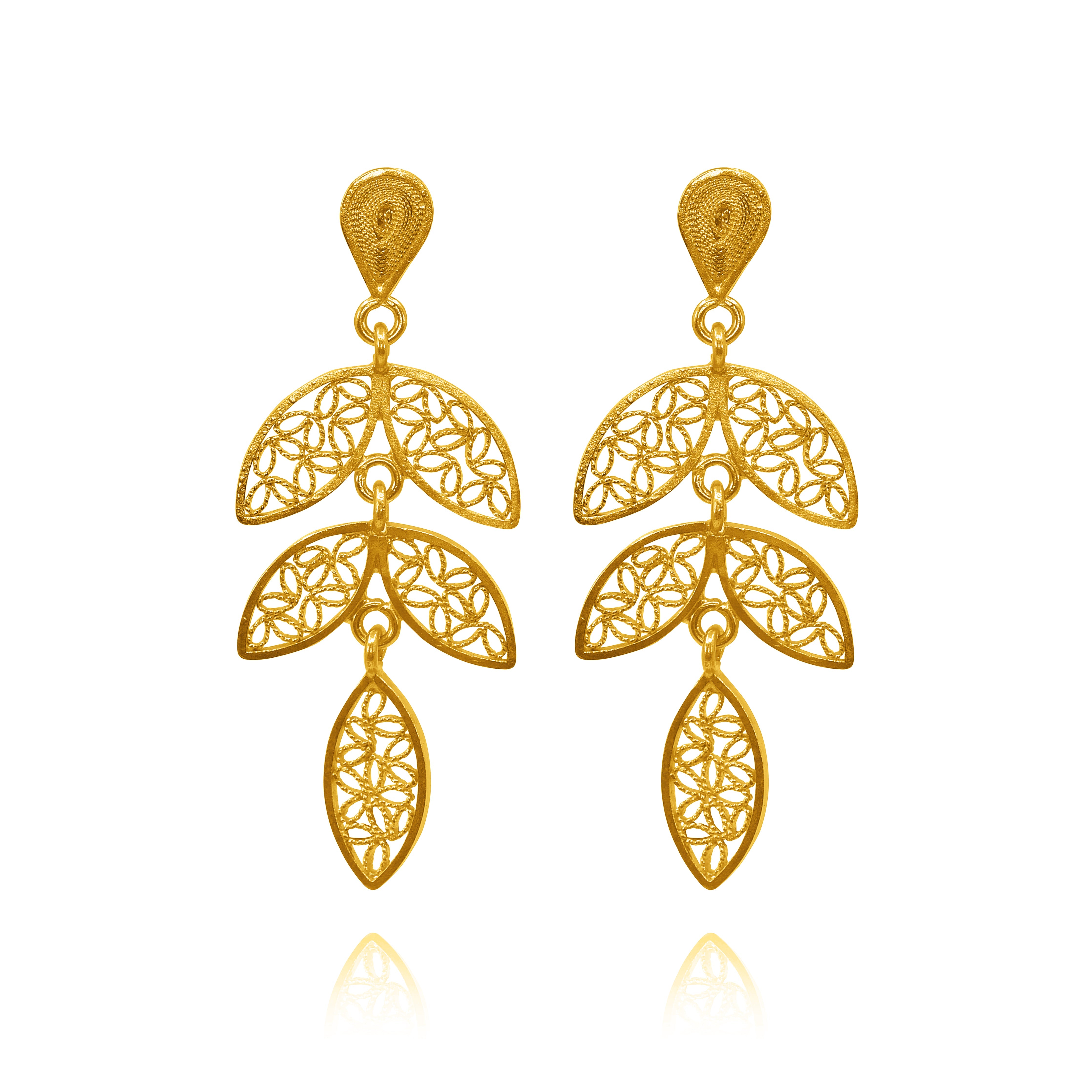 LORRAINE GOLD EARRINGS FILIGREE