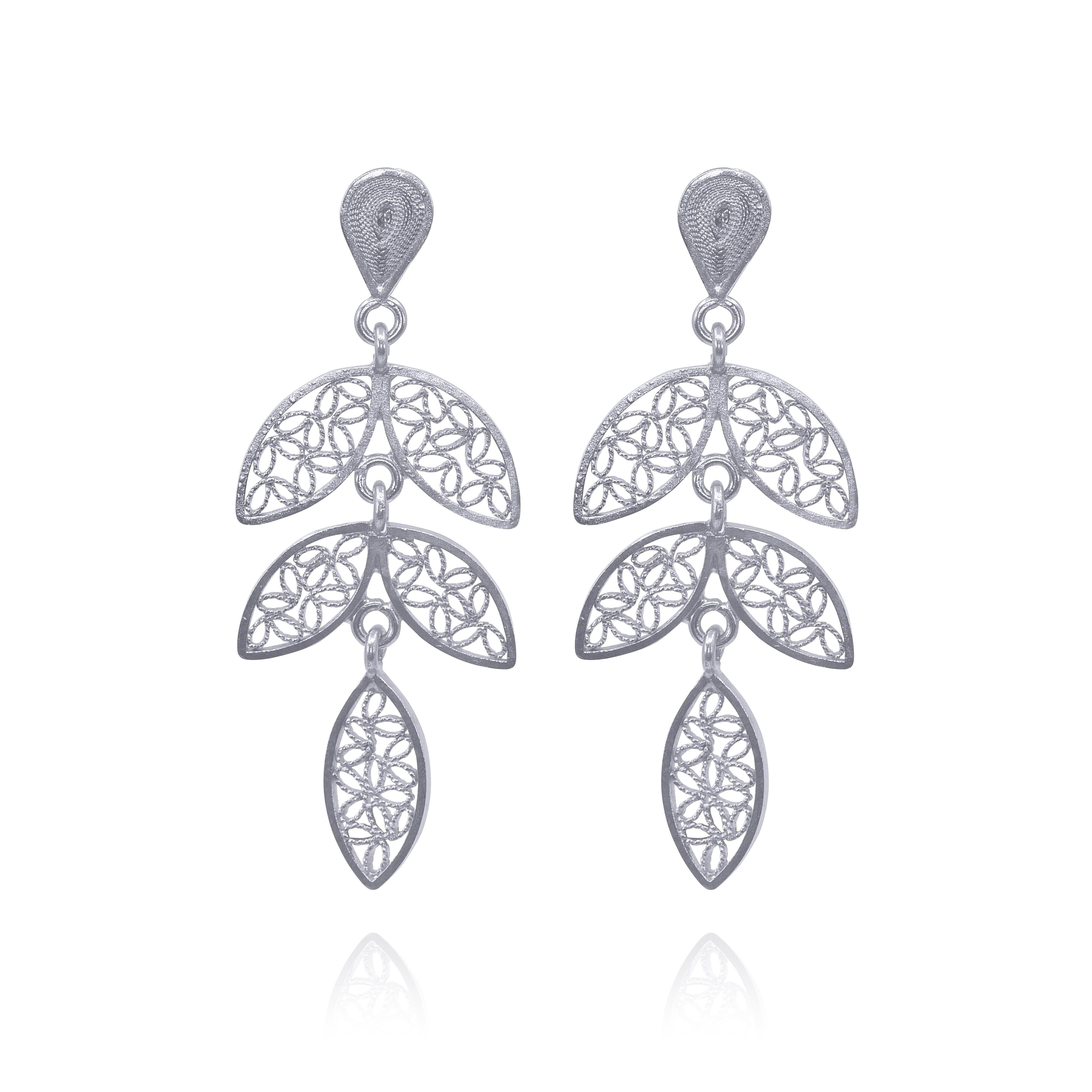 LORRAINE SILVER EARRINGS FILIGREE