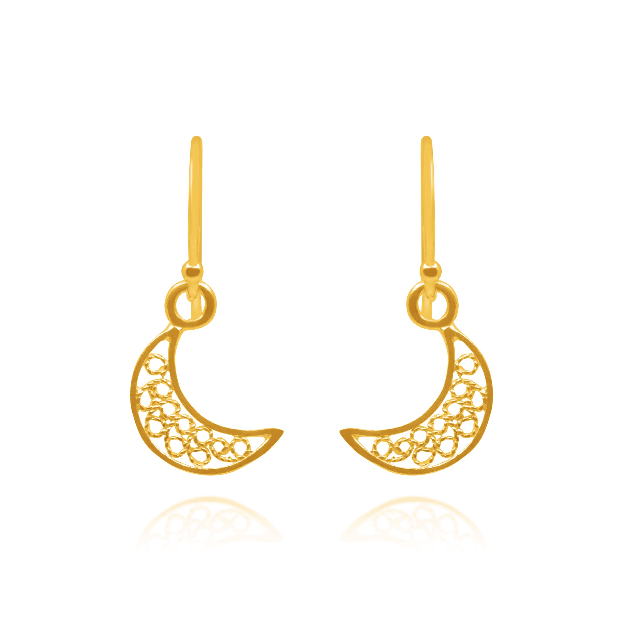 LUNA GOLD SMALL EARRINGS FILIGREE