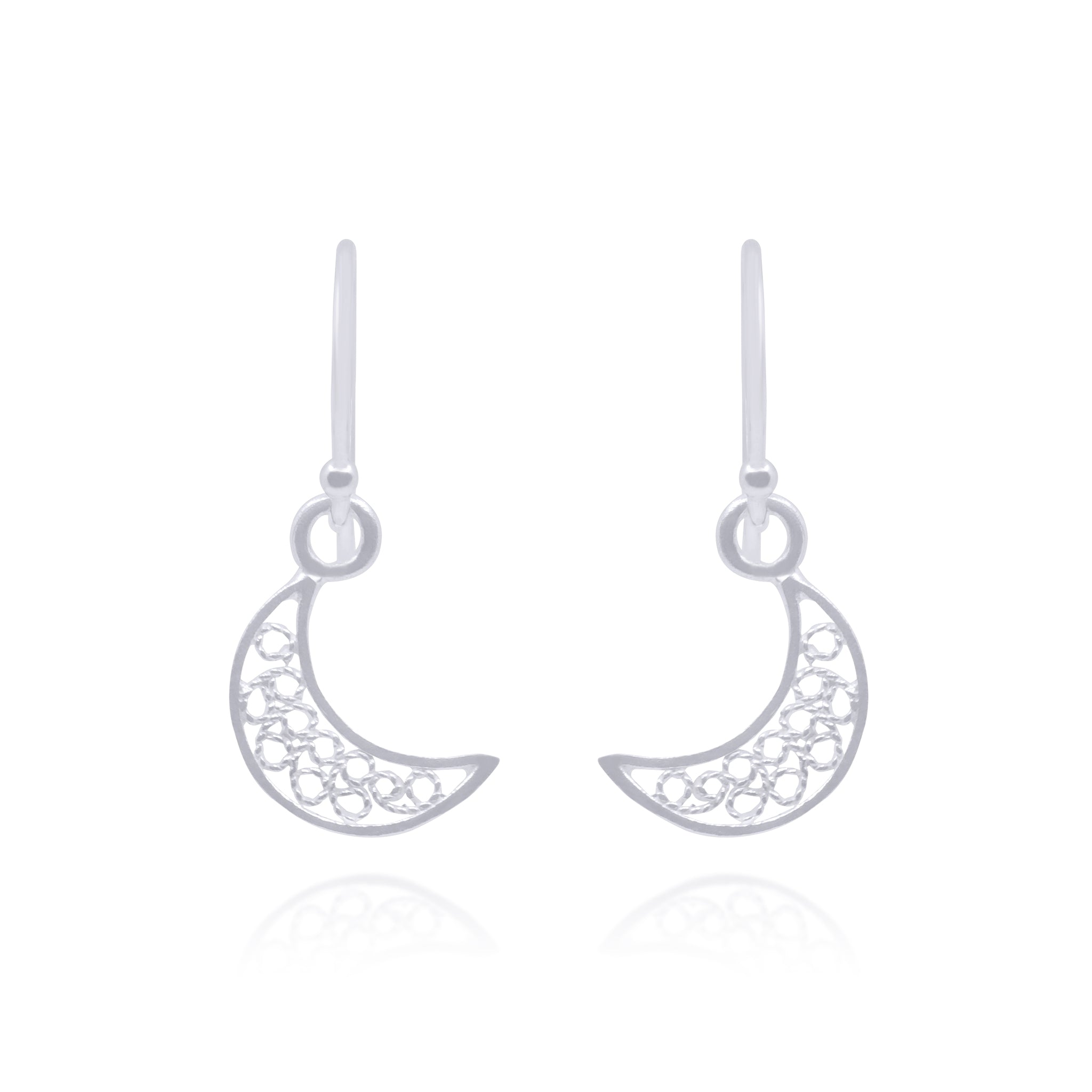 LUNA SILVER SMALL EARRINGS FILIGREE