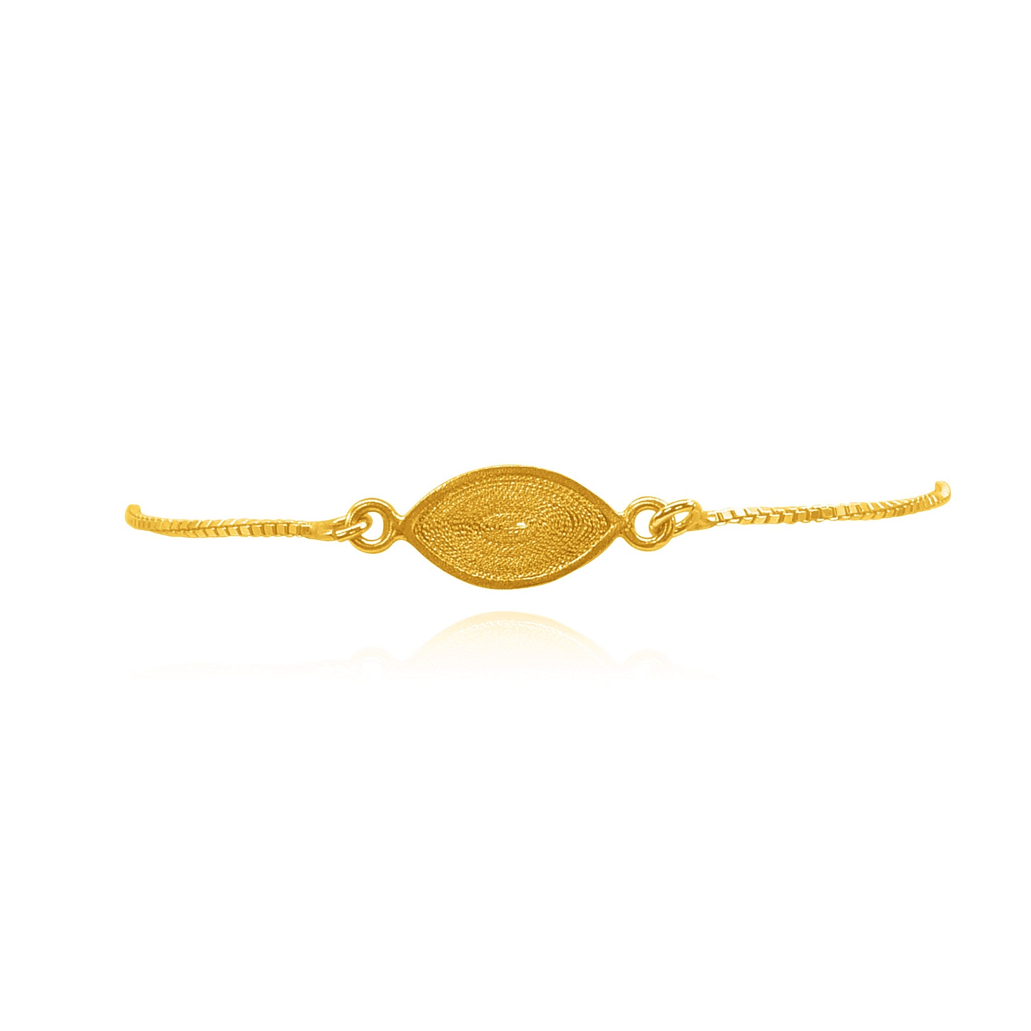 MABELY GOLD ADJUSTABLE BRACELET FILIGREE