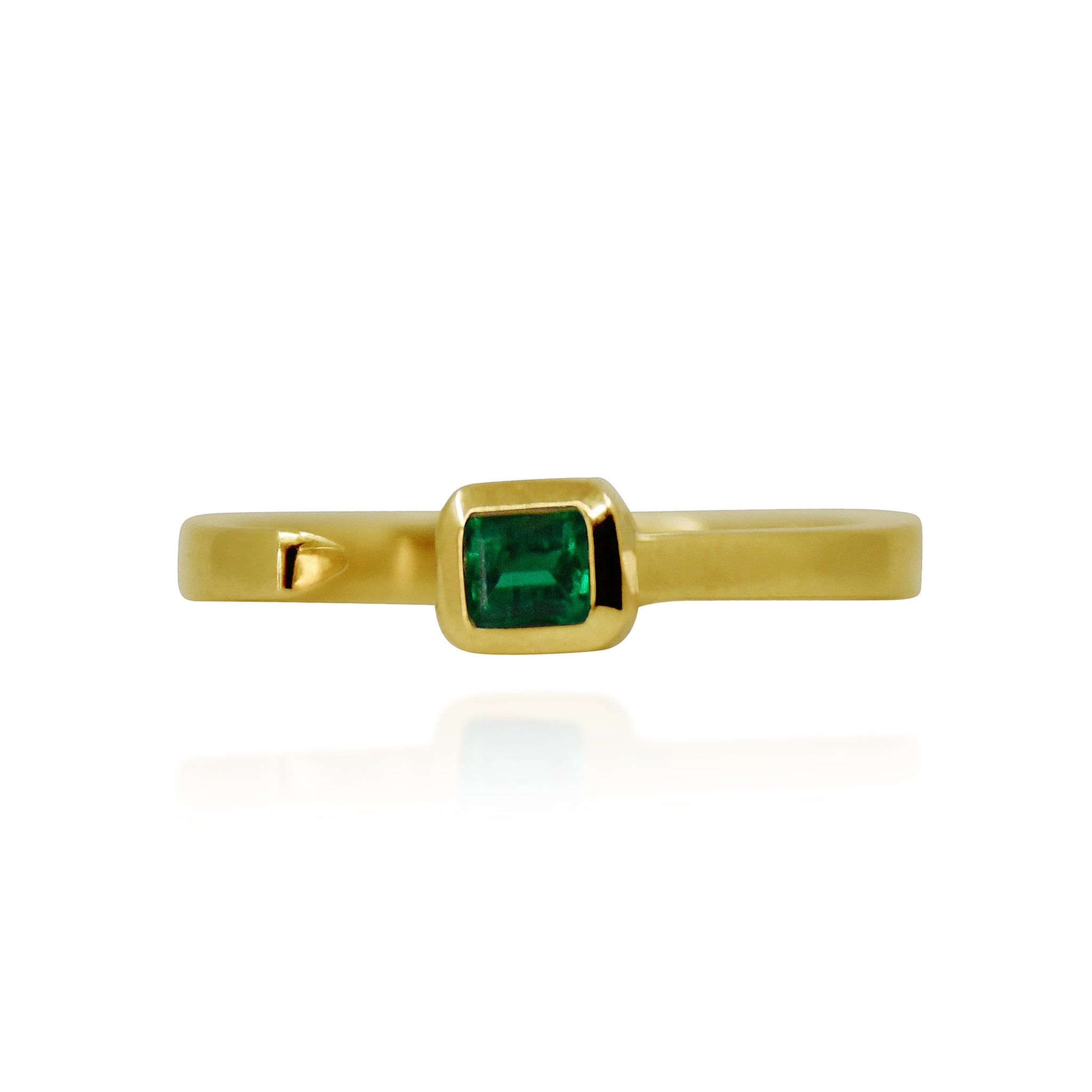 MAISIE EMERALD SOLID GOLD 18K FILIGREE