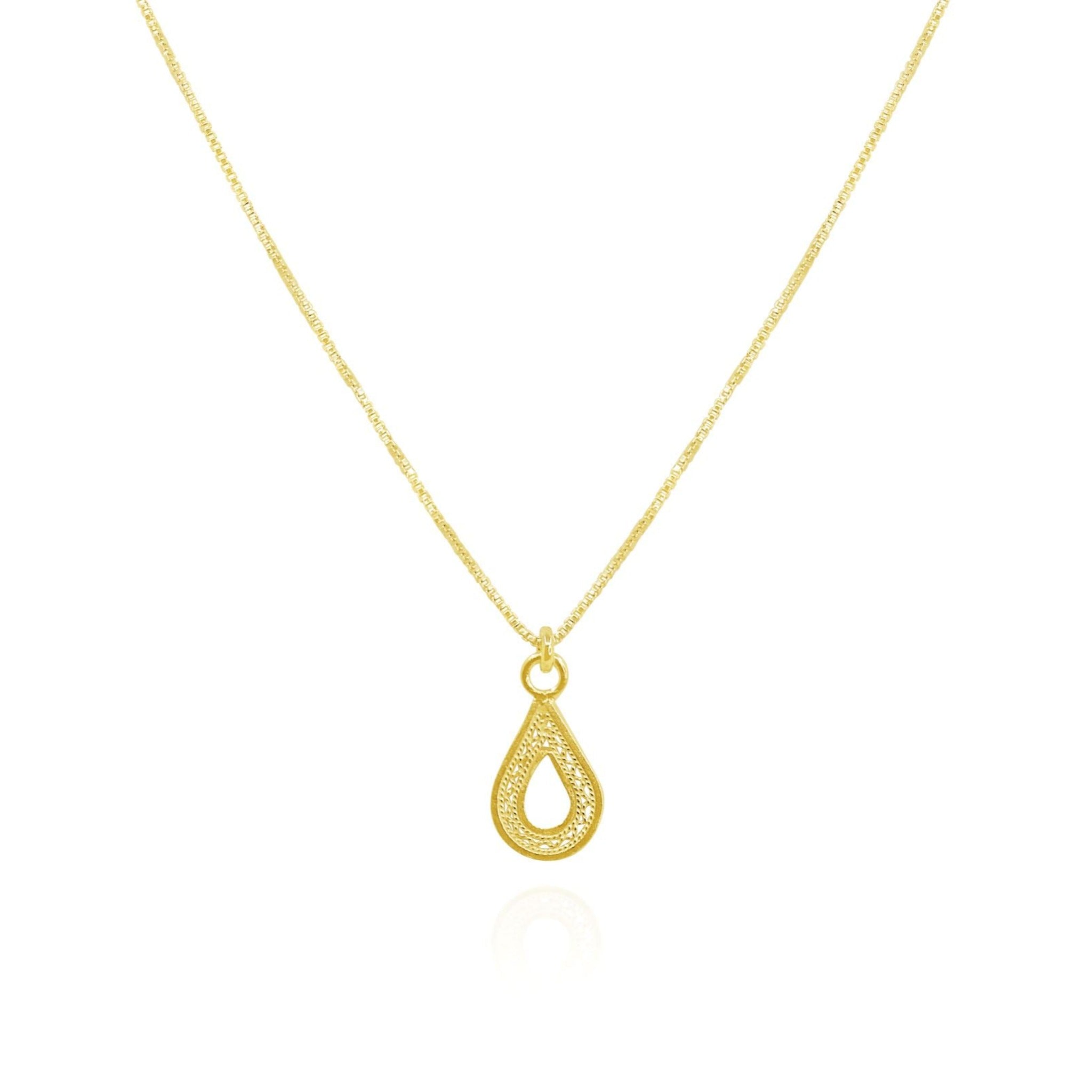 MAKARA GOLD PENDANT NECKLACE FILIGREE