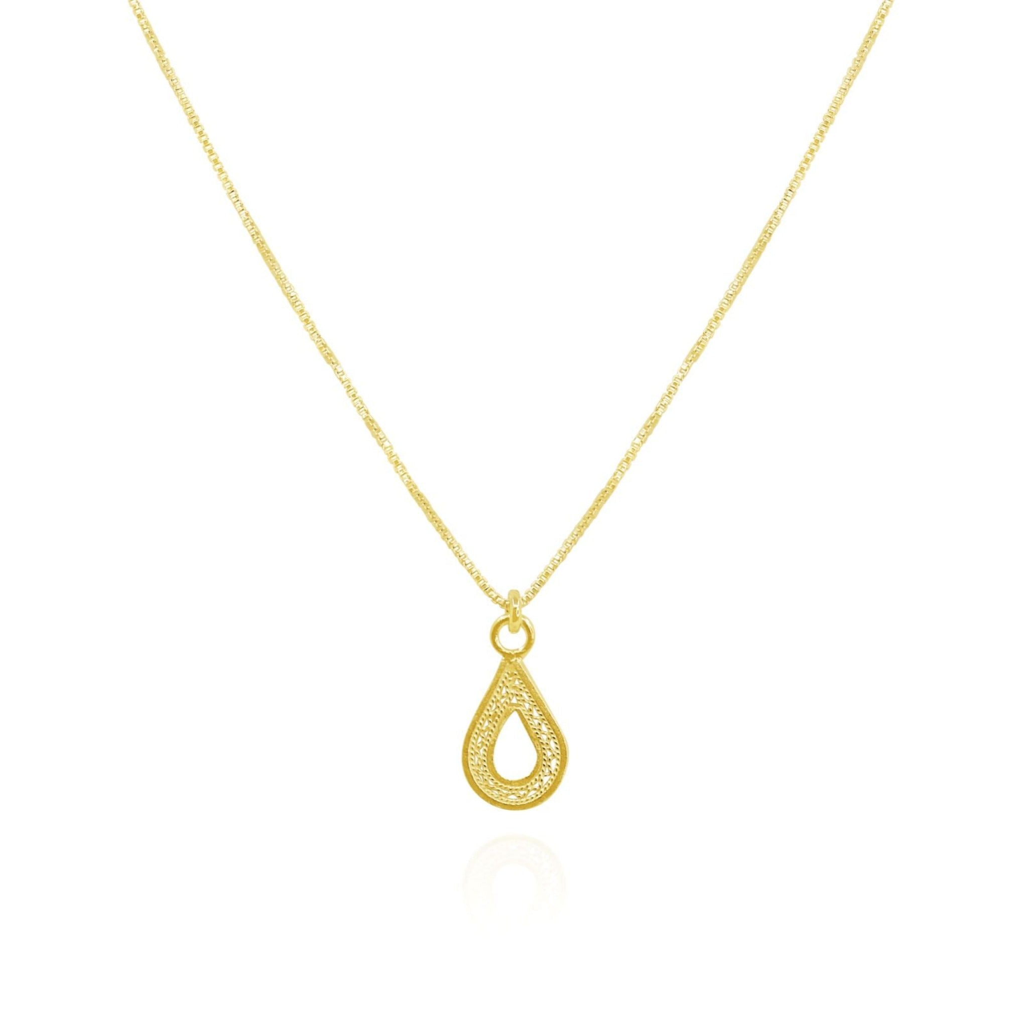 MAKARA GOLD PENDANT NECKLACE FILIGREE