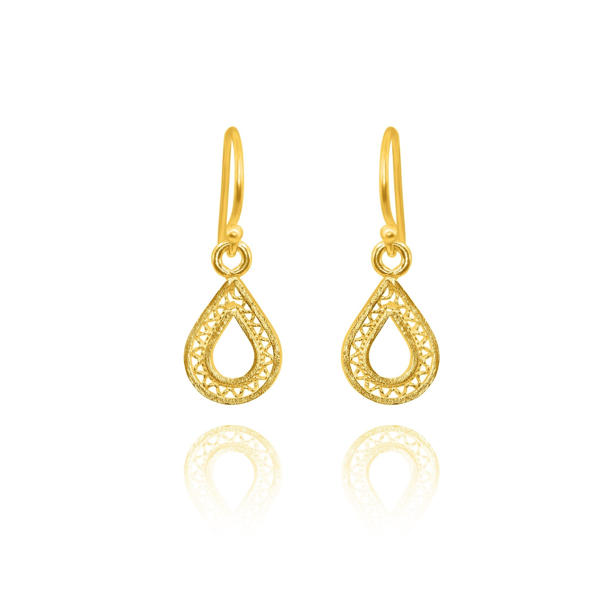 MAKARA GOLD SMALL EARRINGS FILIGREE