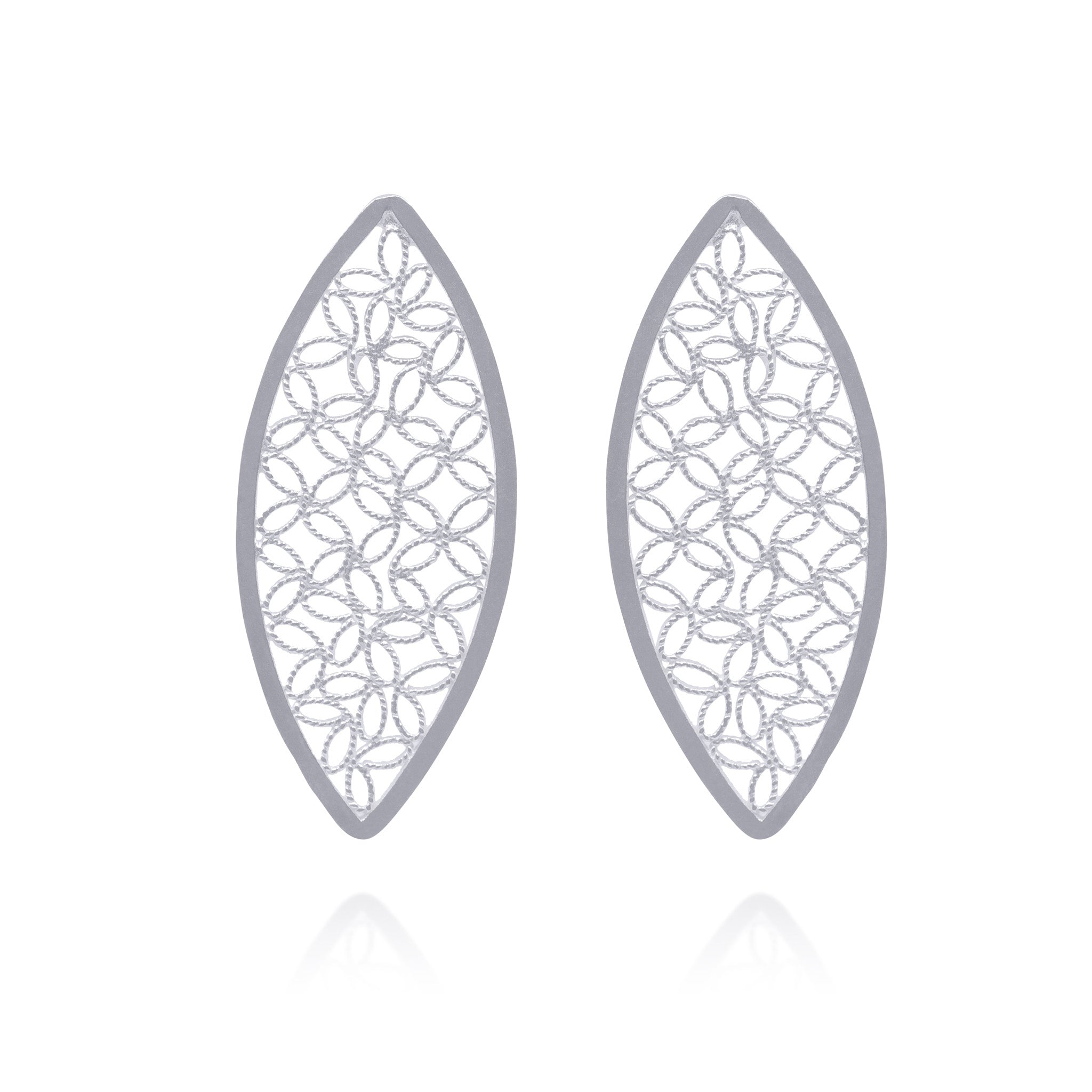 MANOR SILVER MEDIUM EARRINGS FILIGREE