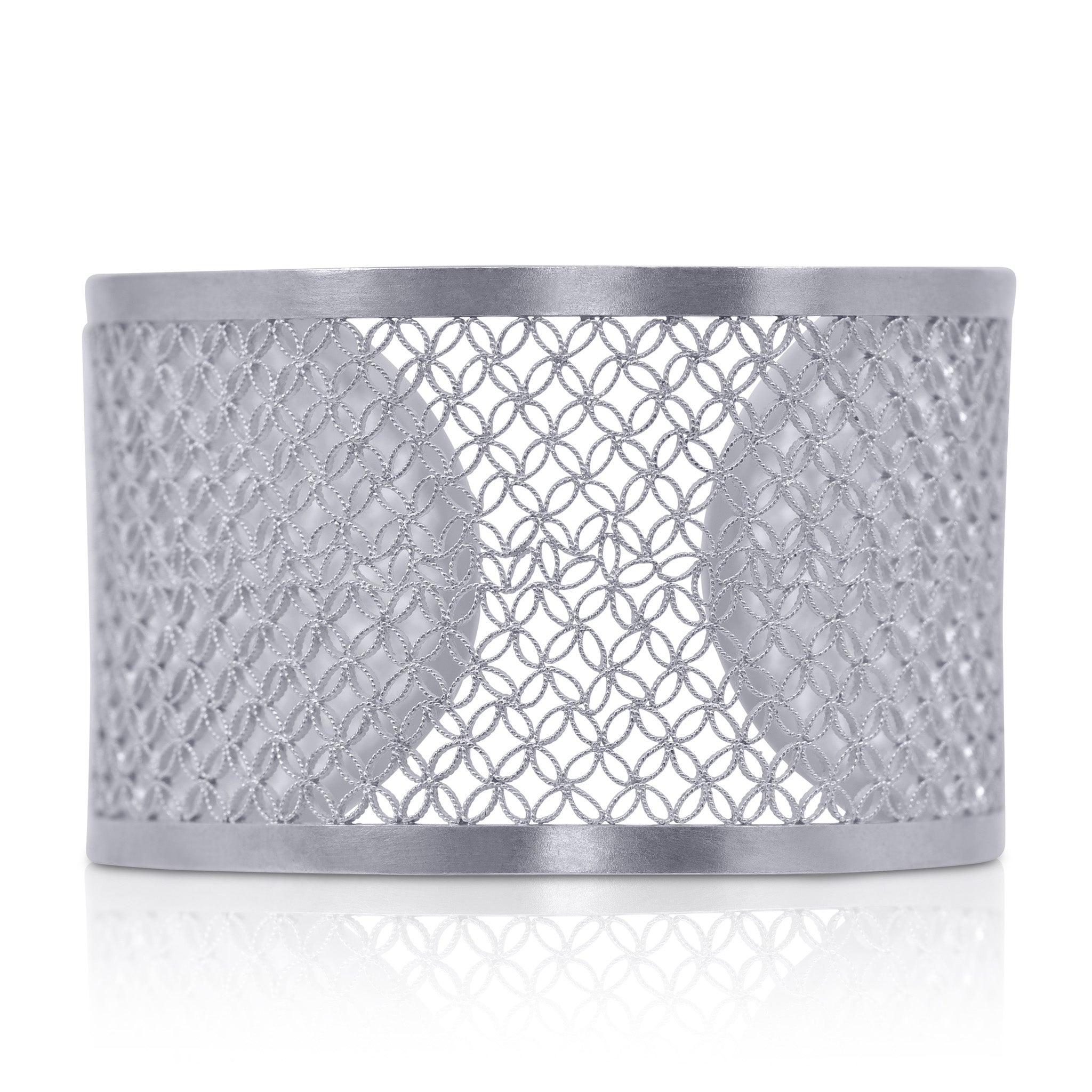 MARA SILVER CUFF BRACELET FILIGREE