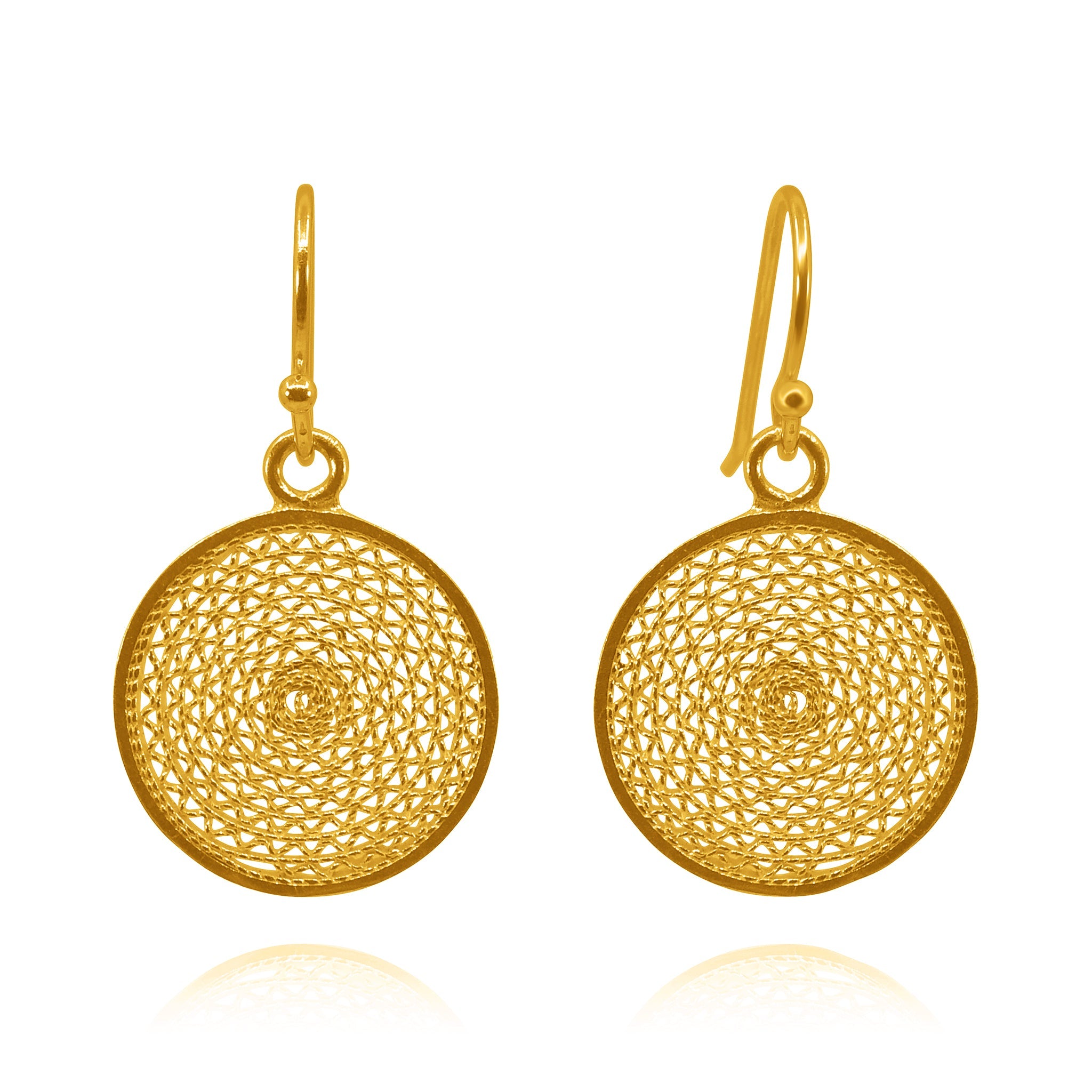 MELI GOLD SMALL EARRINGS FILIGREE