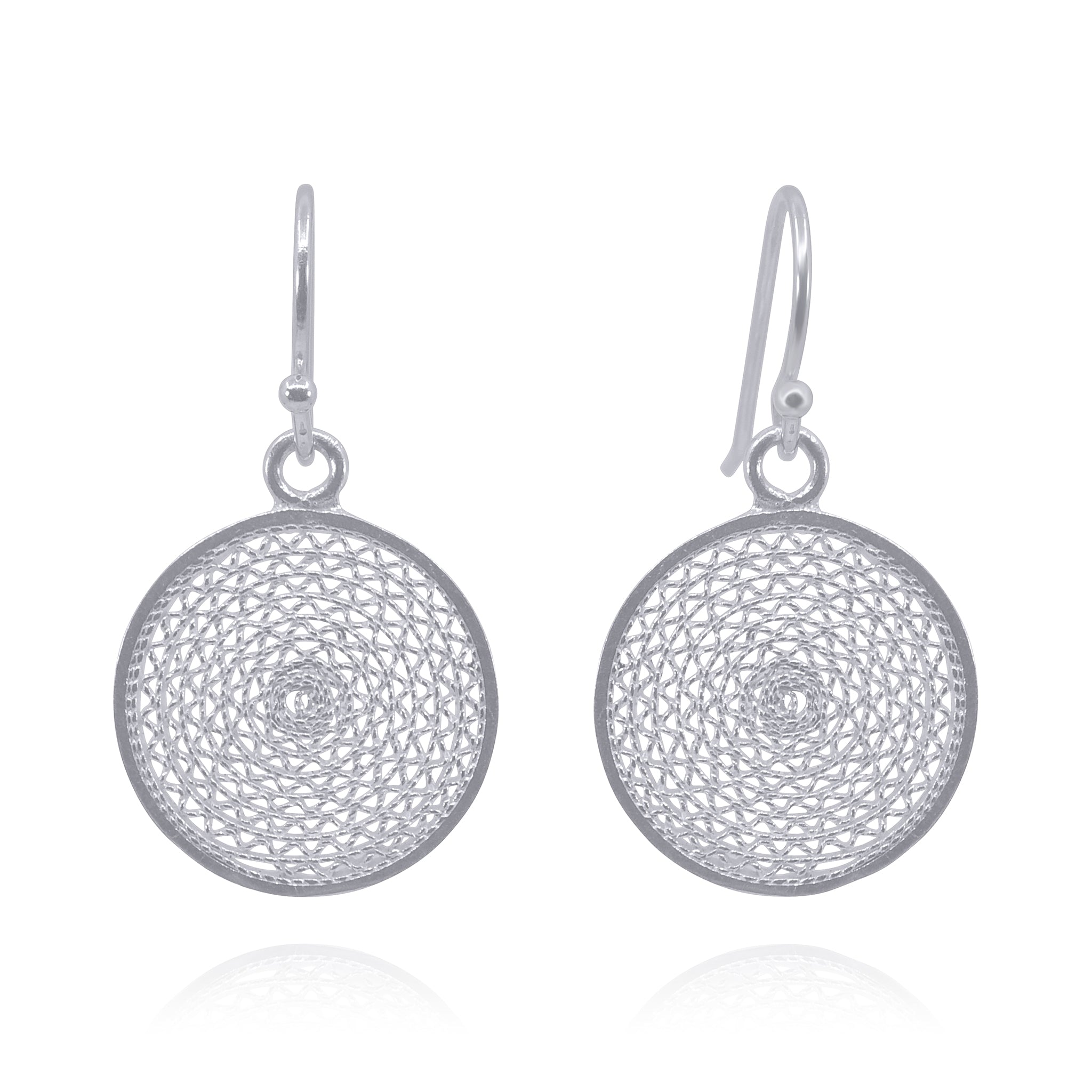 MELI SILVER SMALL EARRINGS FILIGREE