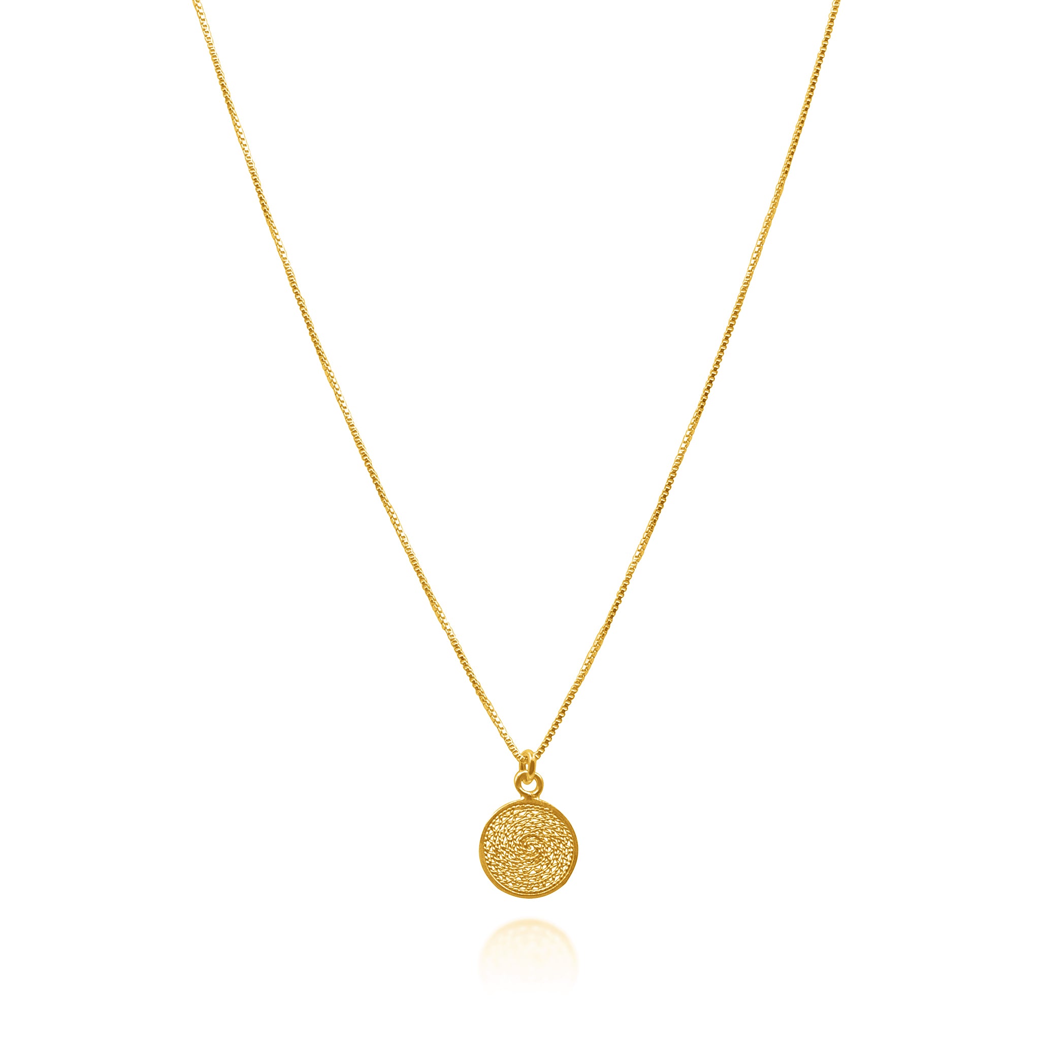 MELI XS GOLD PENDANT NECKLACE FILIGREE