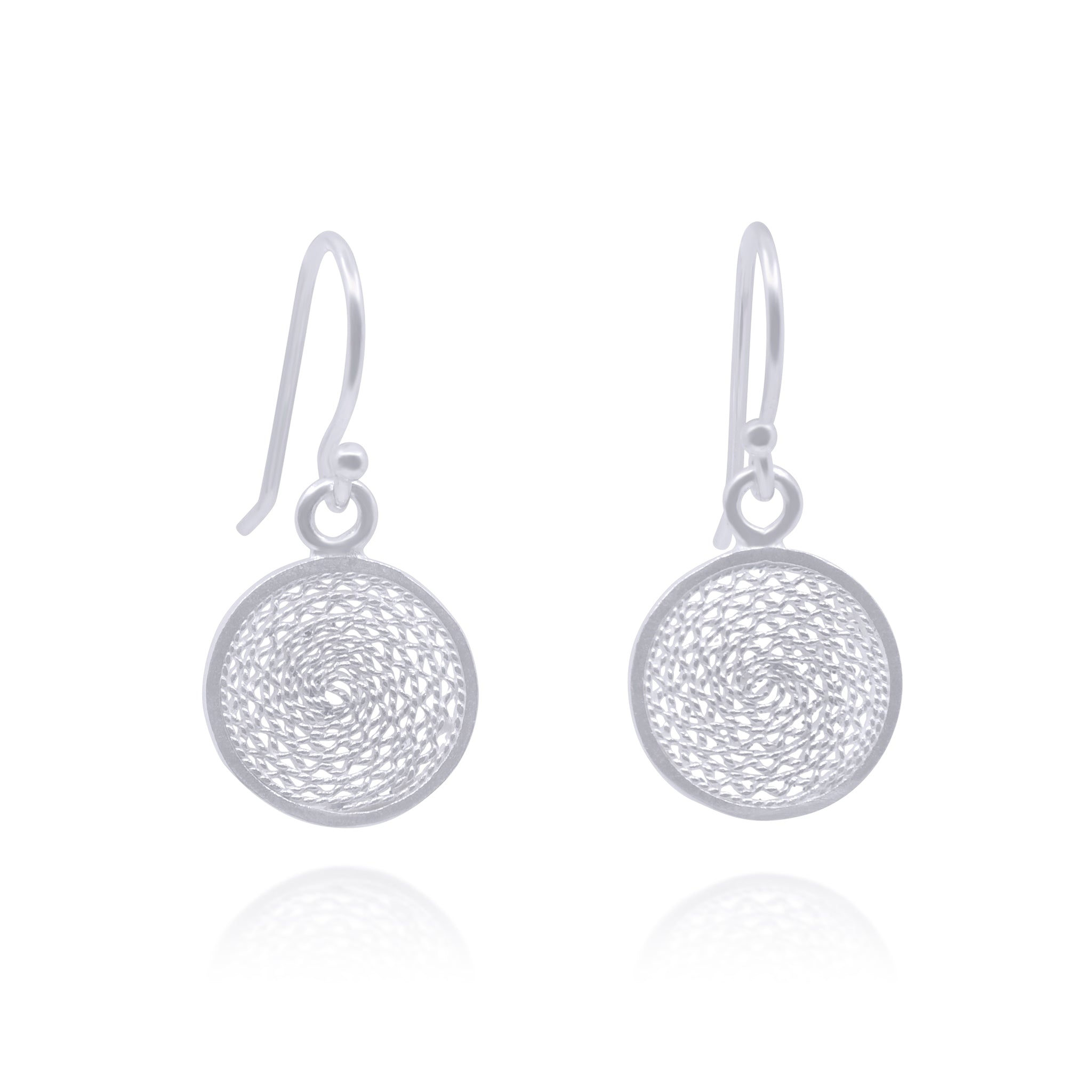 MELI XS SILVER EARRINGS FILIGREE