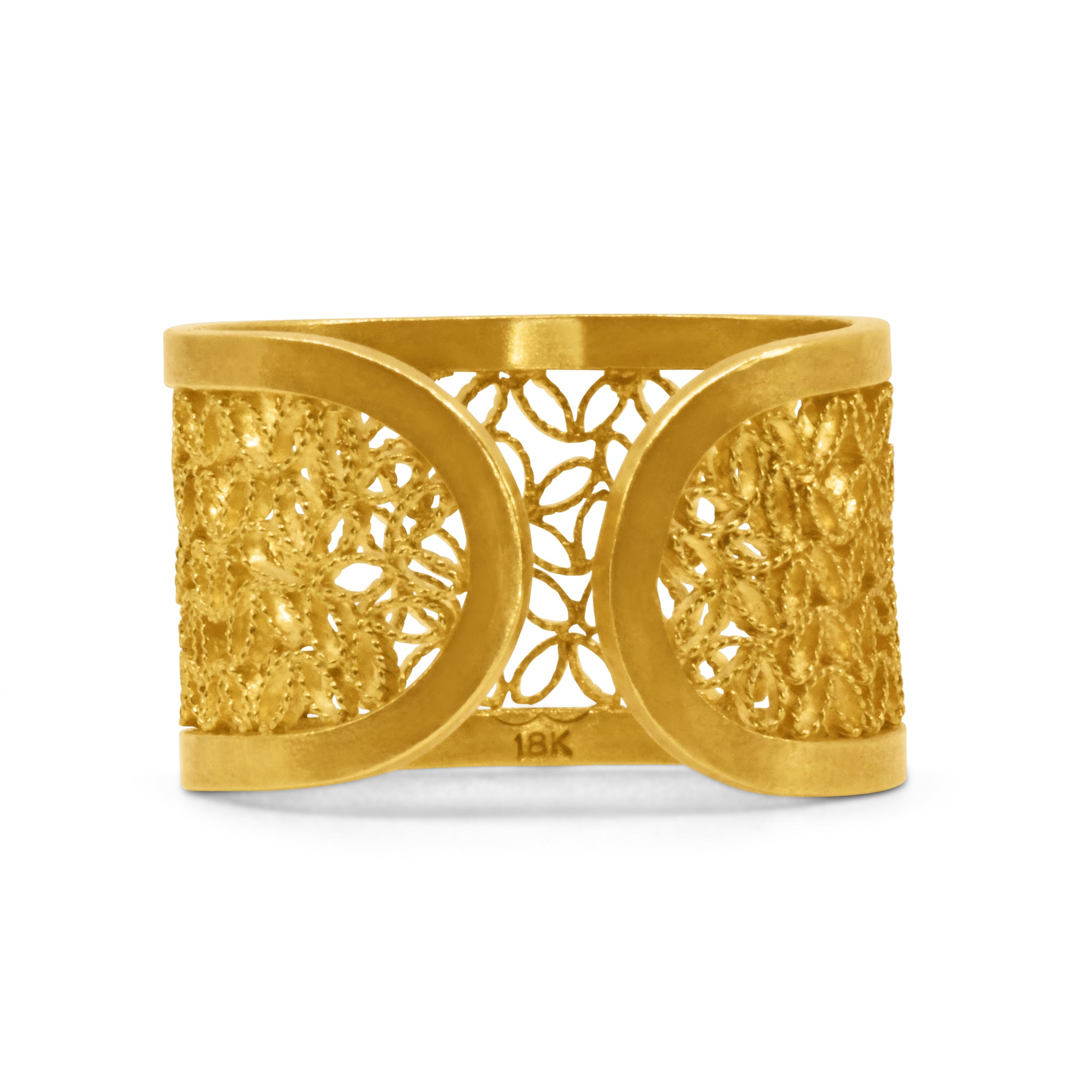 NOGAL SOLID GOLD 18K RING FILIGREE