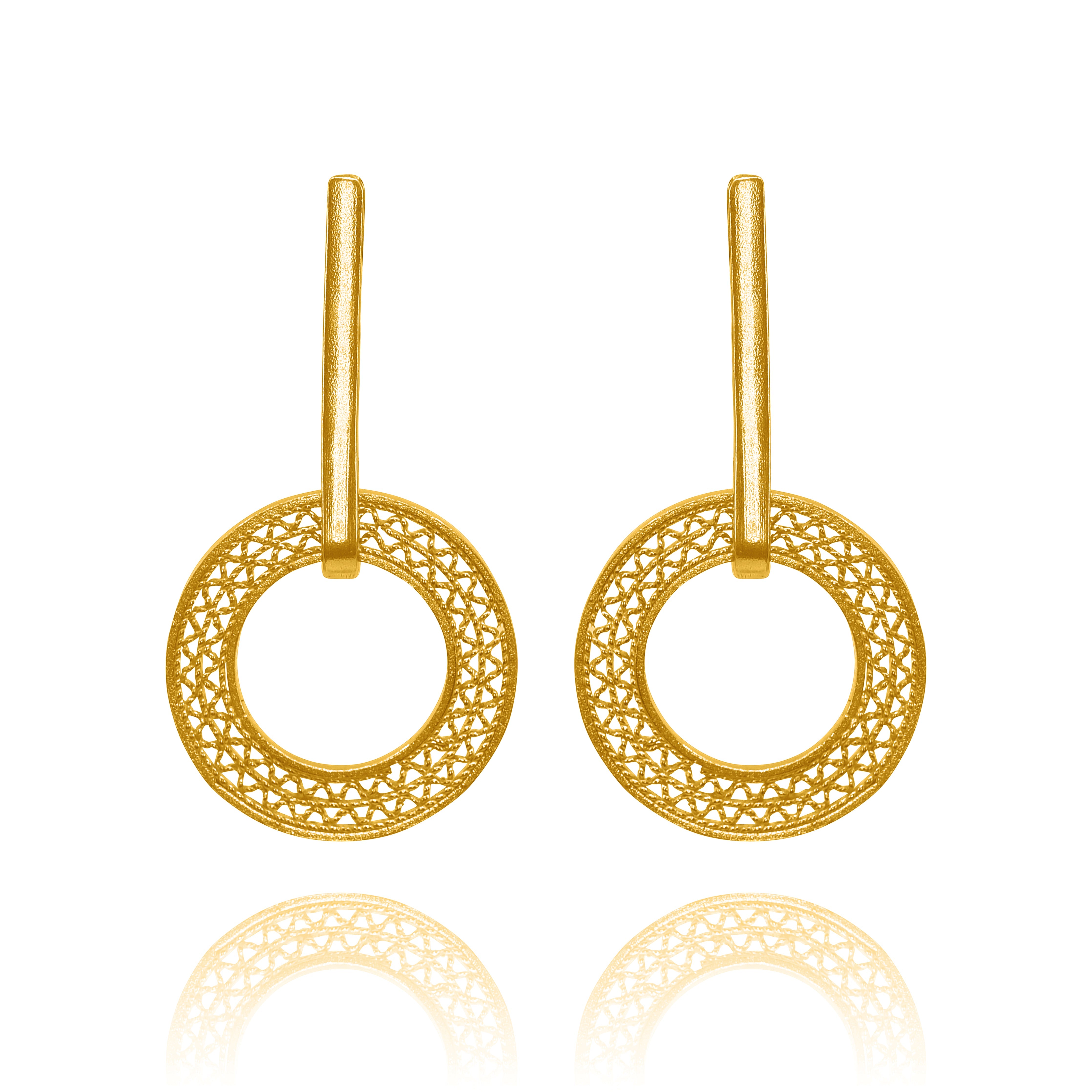 ORINOCO GOLD SMALL EARRINGS FILIGREE