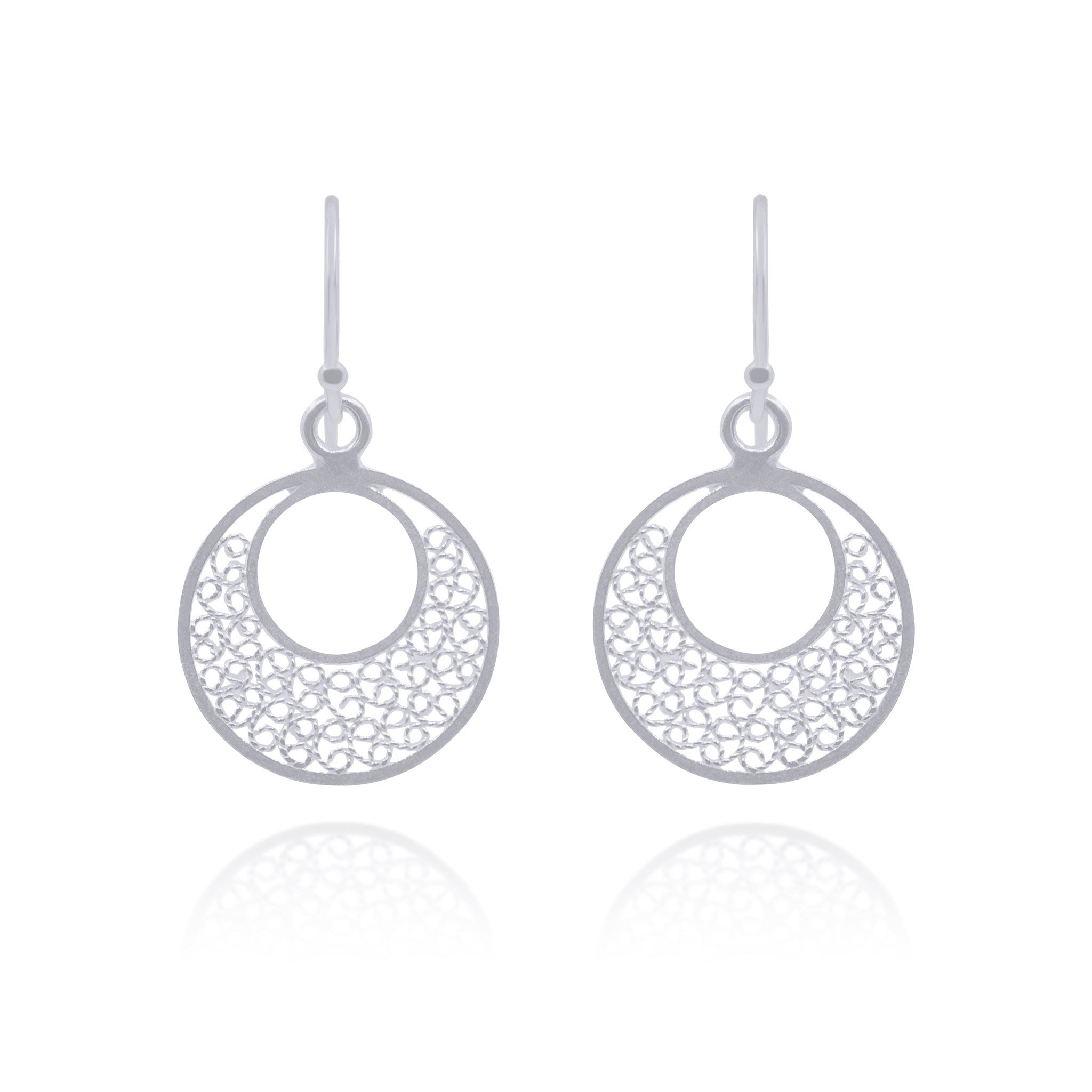 PILE SILVER SMALL EARRING FILIGREE