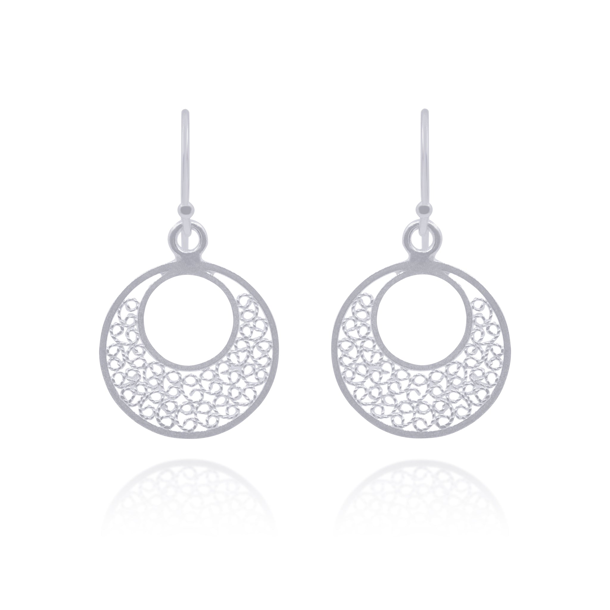 PILE SILVER SMALL EARRING FILIGREE