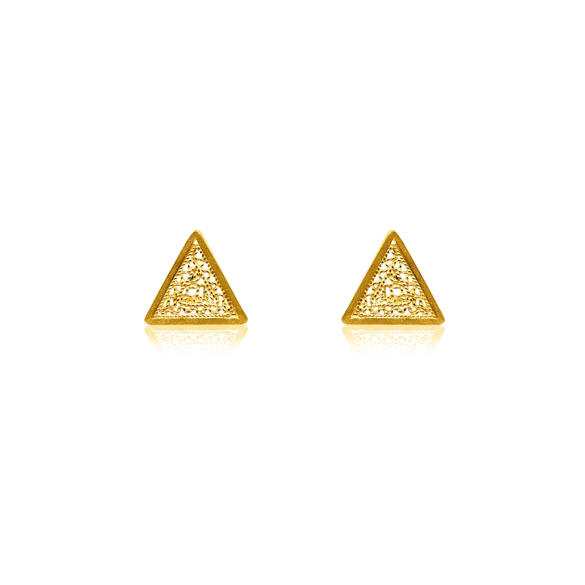 PILI GOLD STUD EARRINGS FILIGREE