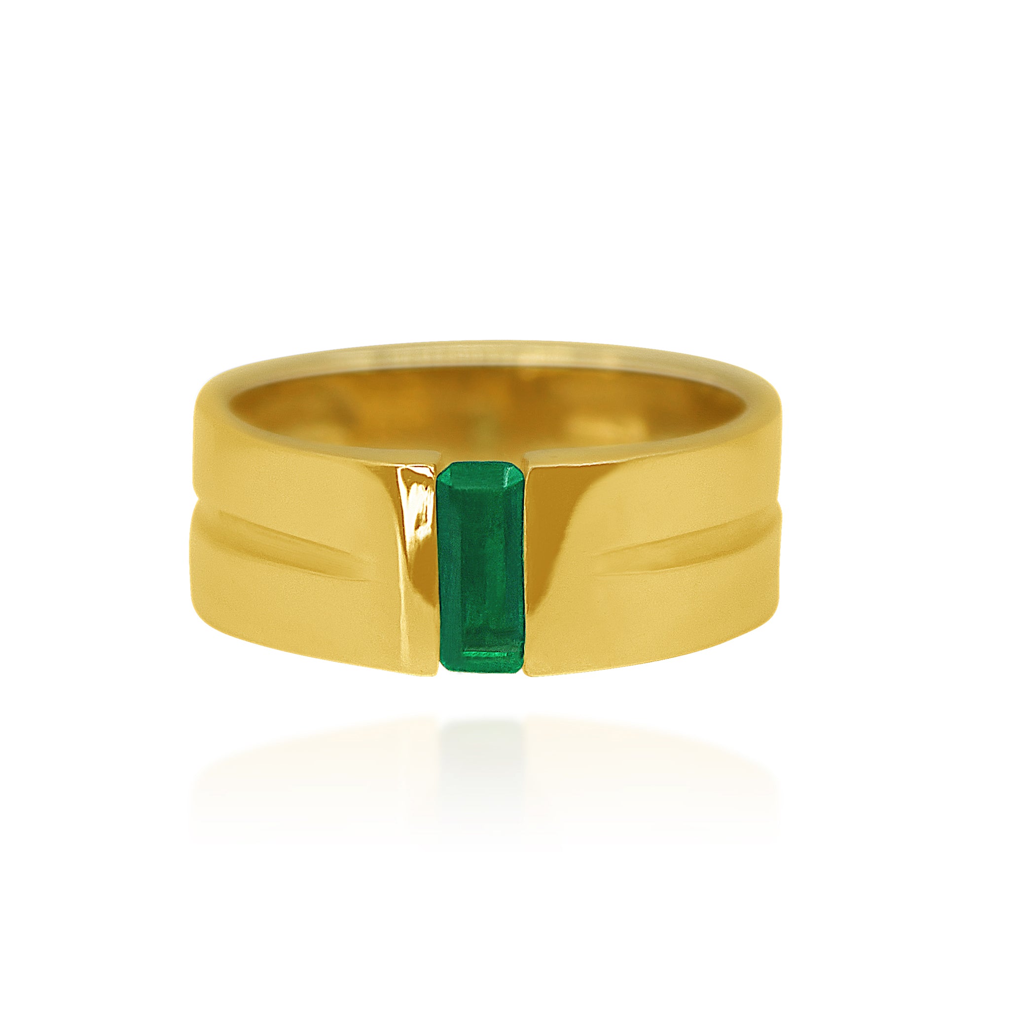 RAE EMERALD SOLID GOLD 18K RING FILIGREE