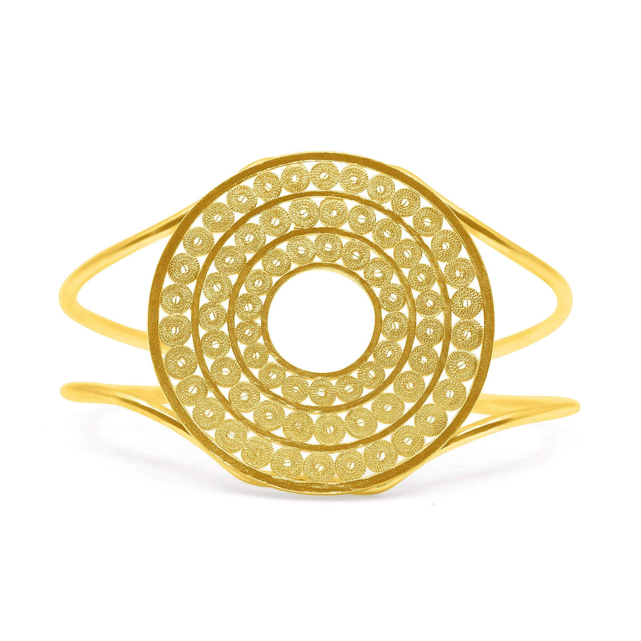 REESE GOLD CUFF BRACELET FILIGREE