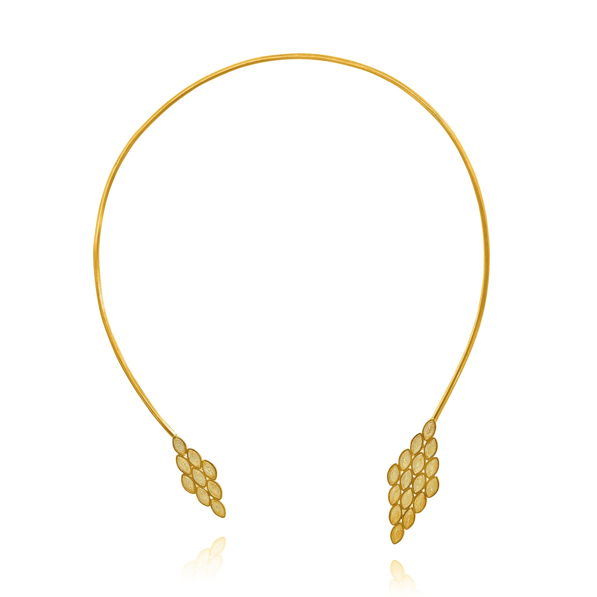 SALOMON GOLD CHOKER NECKLACE FILIGREE