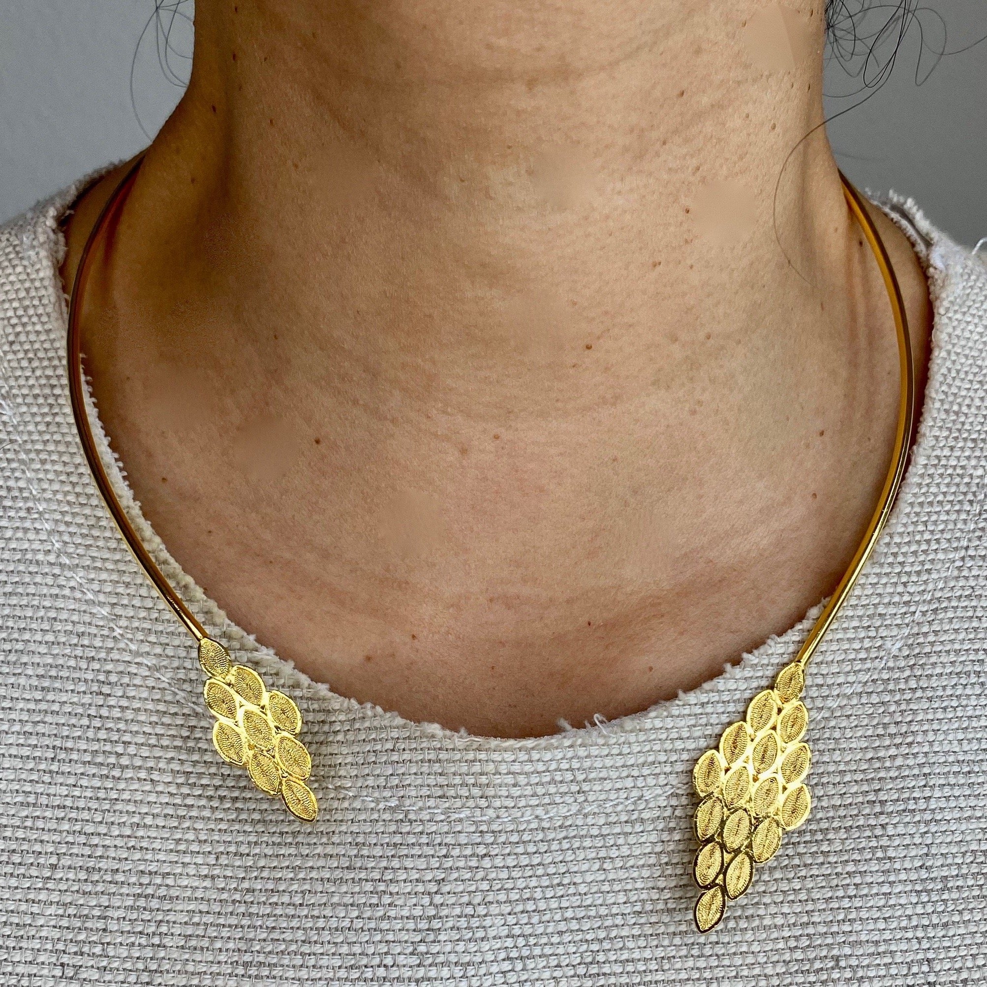 SALOMON SILVER CHOKER NECKLACE FILIGREE