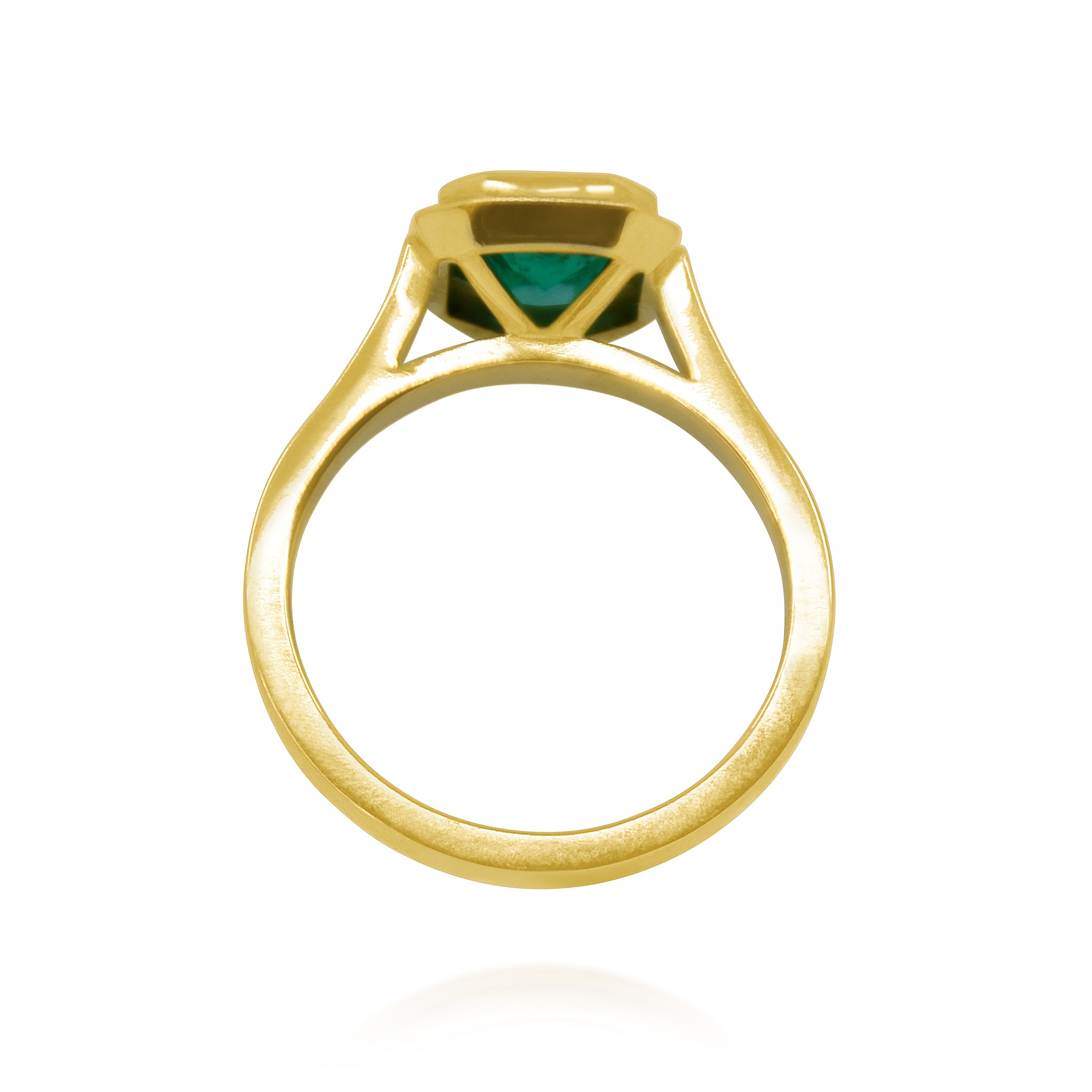 TAMARA EMERALD SOLID GOLD 18k RING FILIGREE