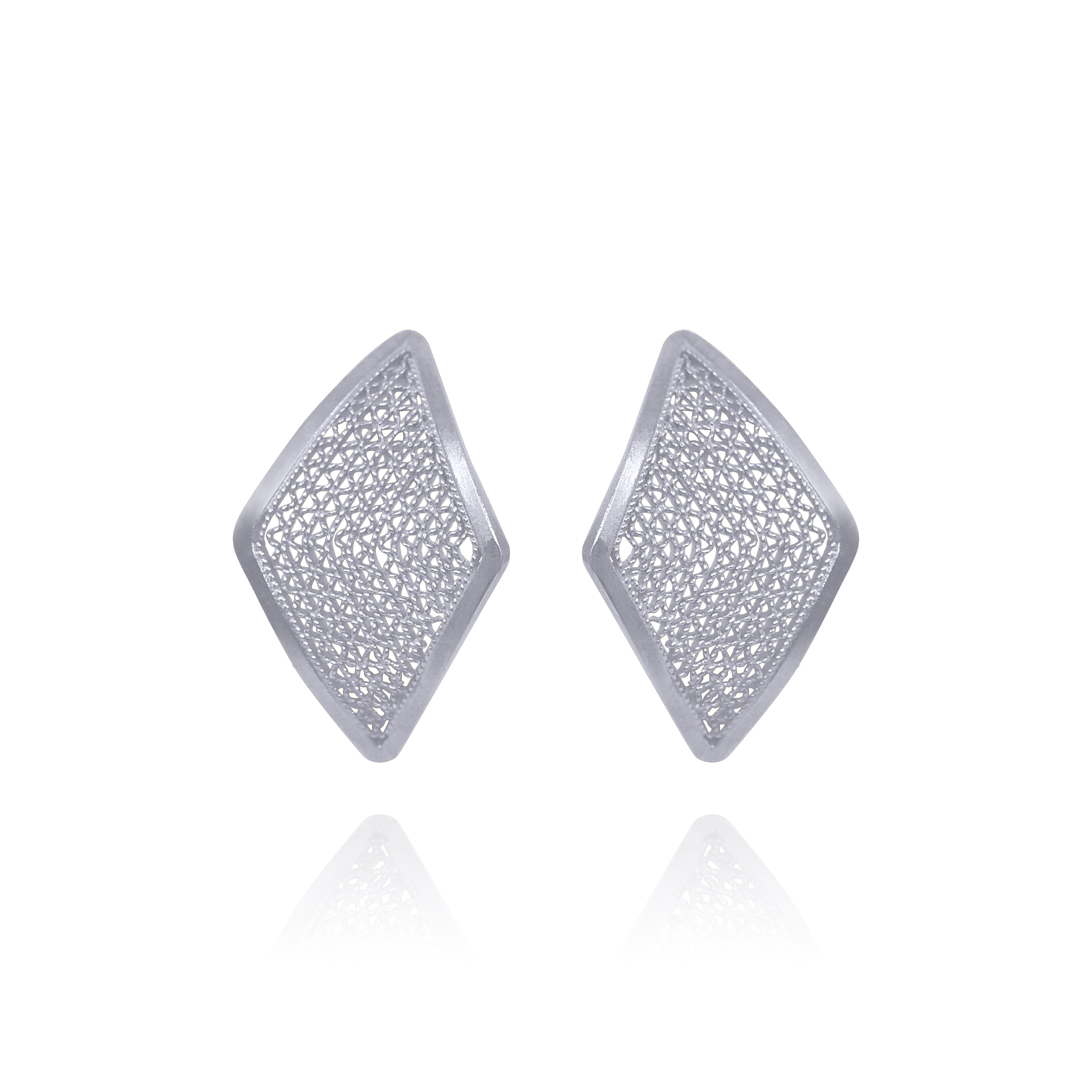 TAMMY SILVER SMALL STUD EARRINGS FILIGREE