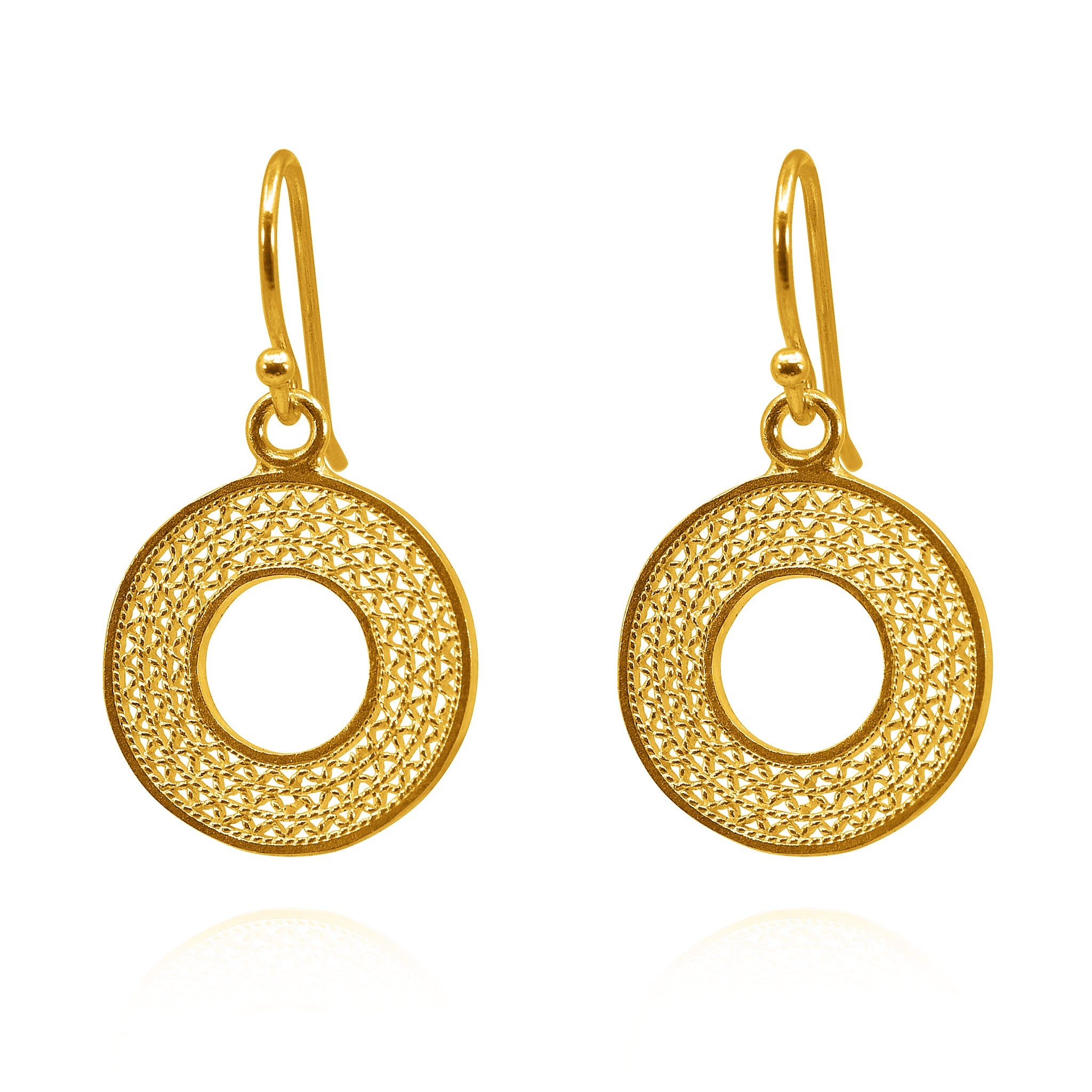 VALERIA GOLD SMALL EARRINGS FILIGREE