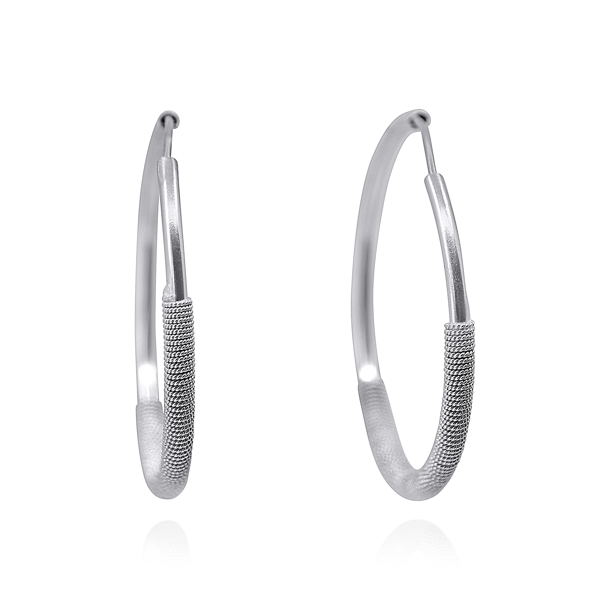 ASHER SILVER HOOPS