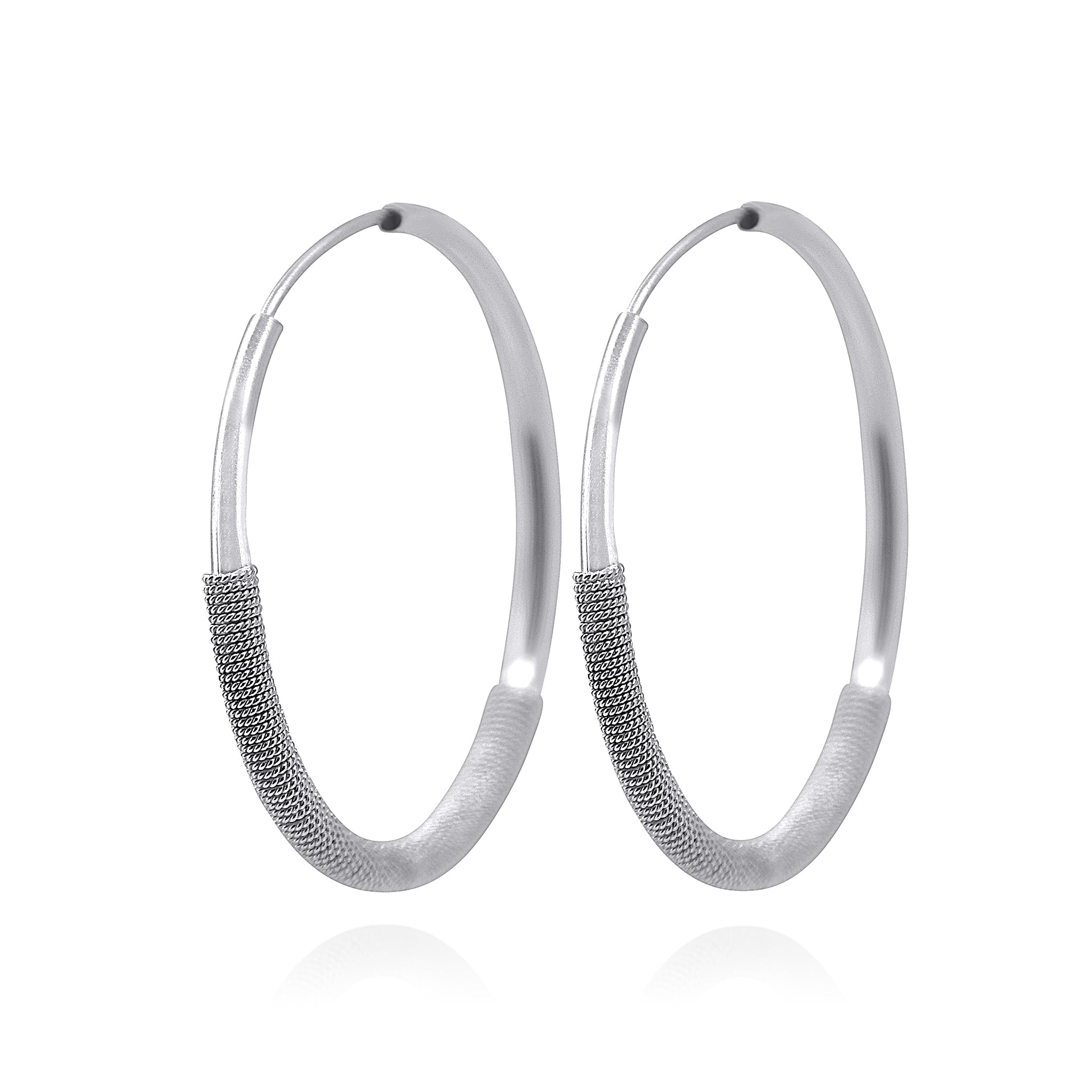 ASHER SILVER HOOPS