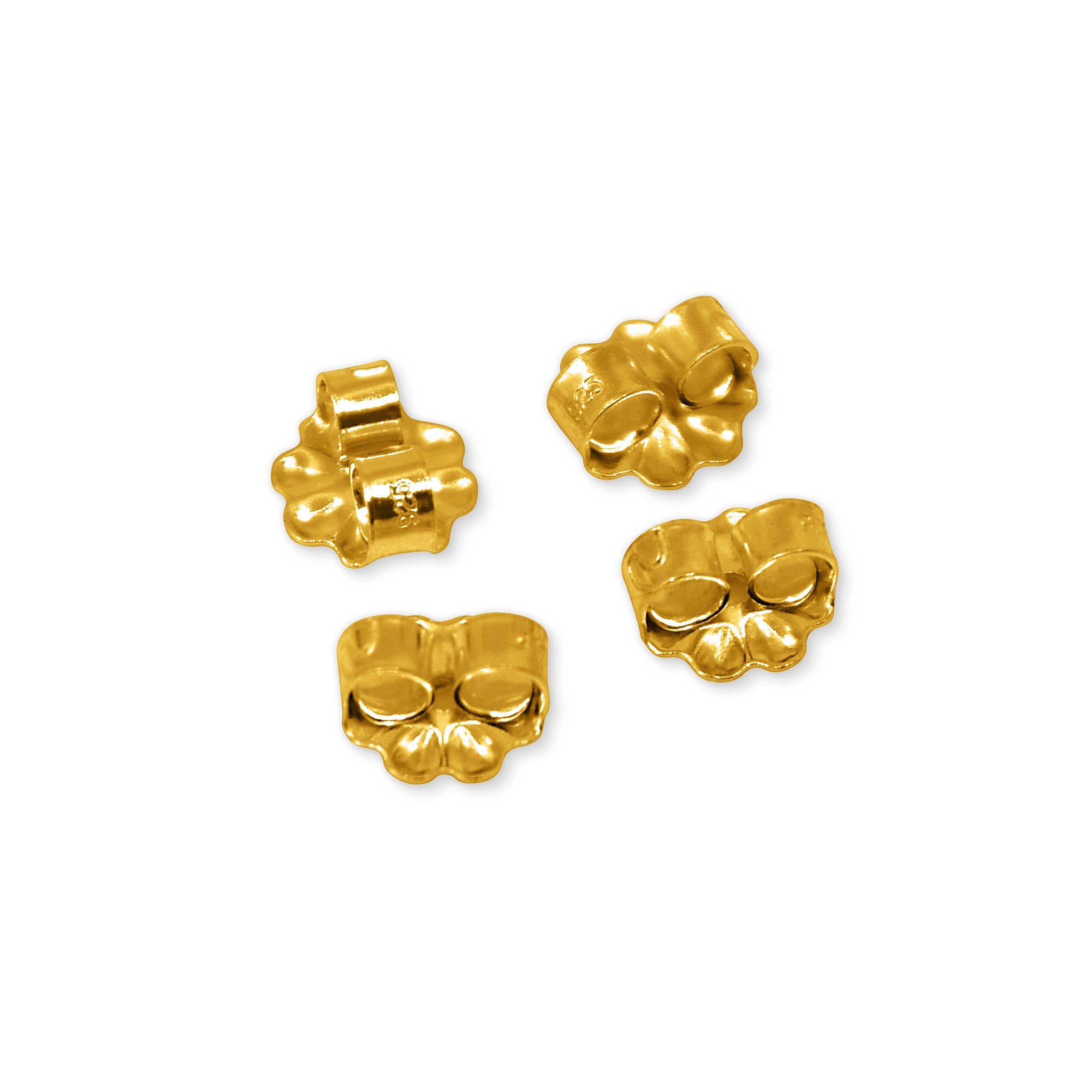 GOLD MEDIUM EARRINGS BACKS/NUT PACK