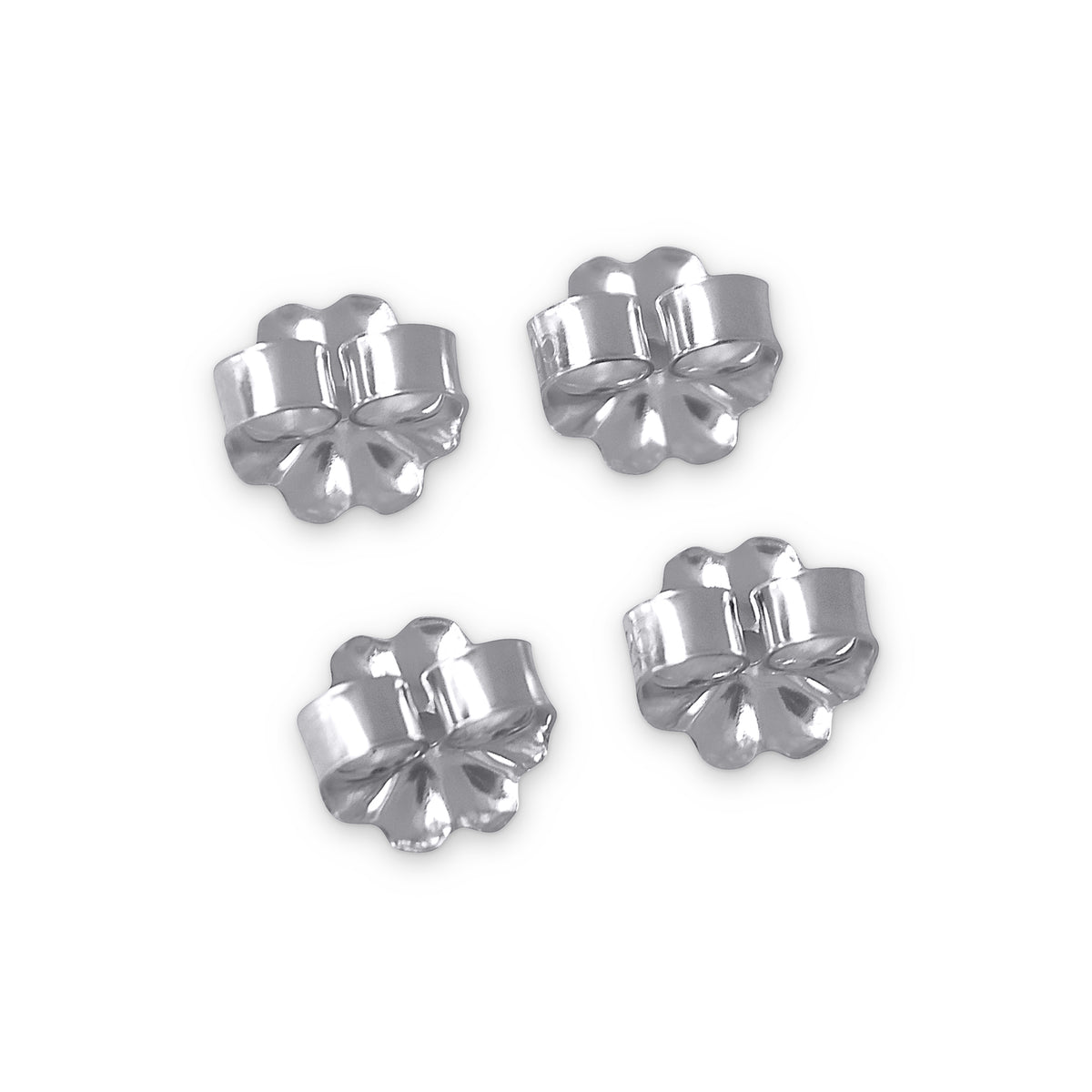Sterling Silver Extra Heavy Earring Back 5x5.8mm - 5 pairs/pack – Plazko