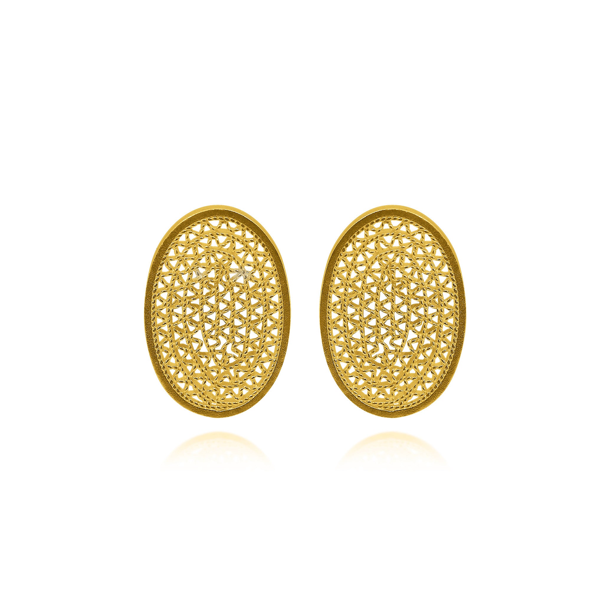 ELENE GOLD STUD EARRINGS FILIGREE