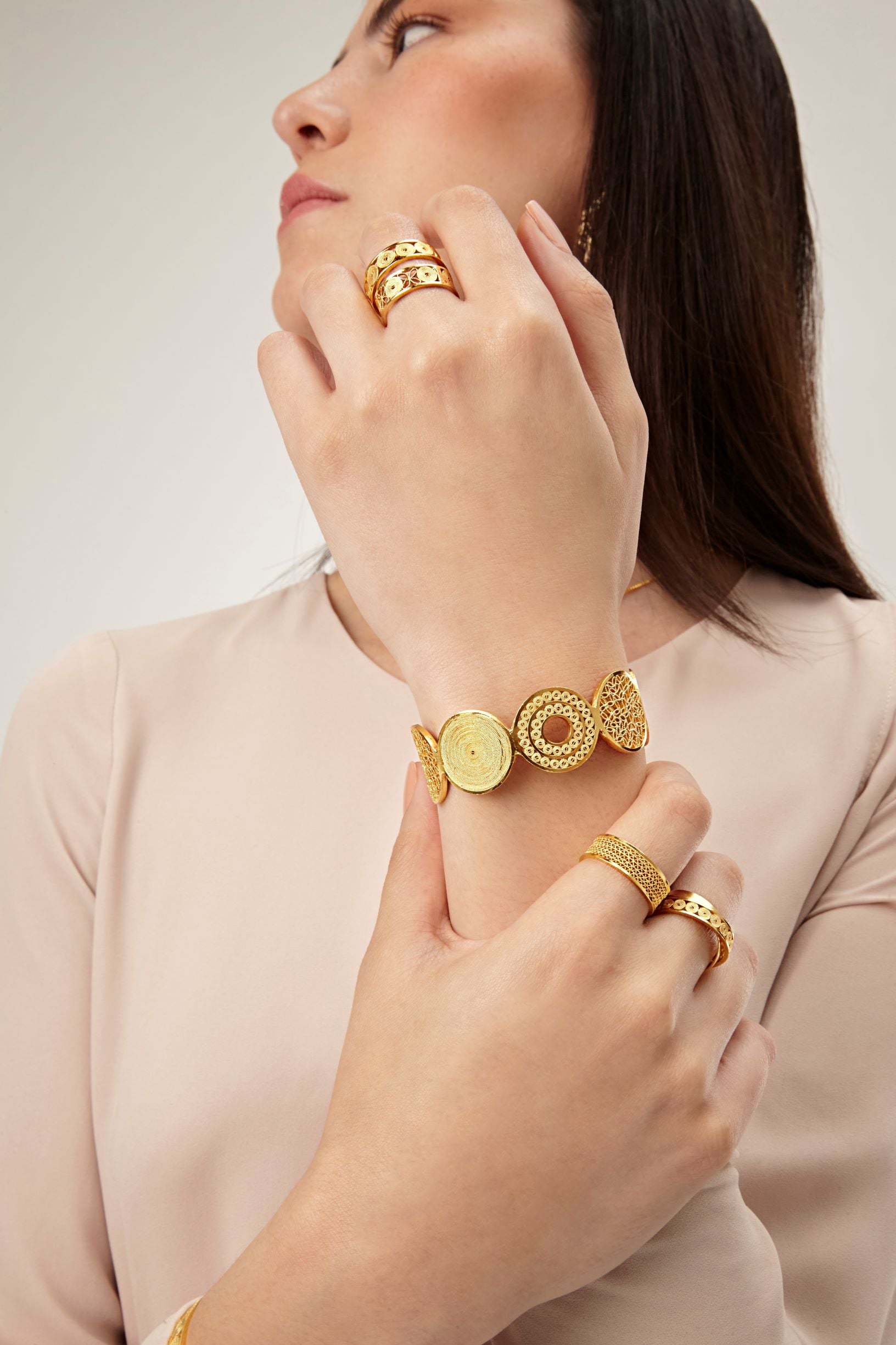 LORENA SOLID GOLD 18K RING FILIGREE