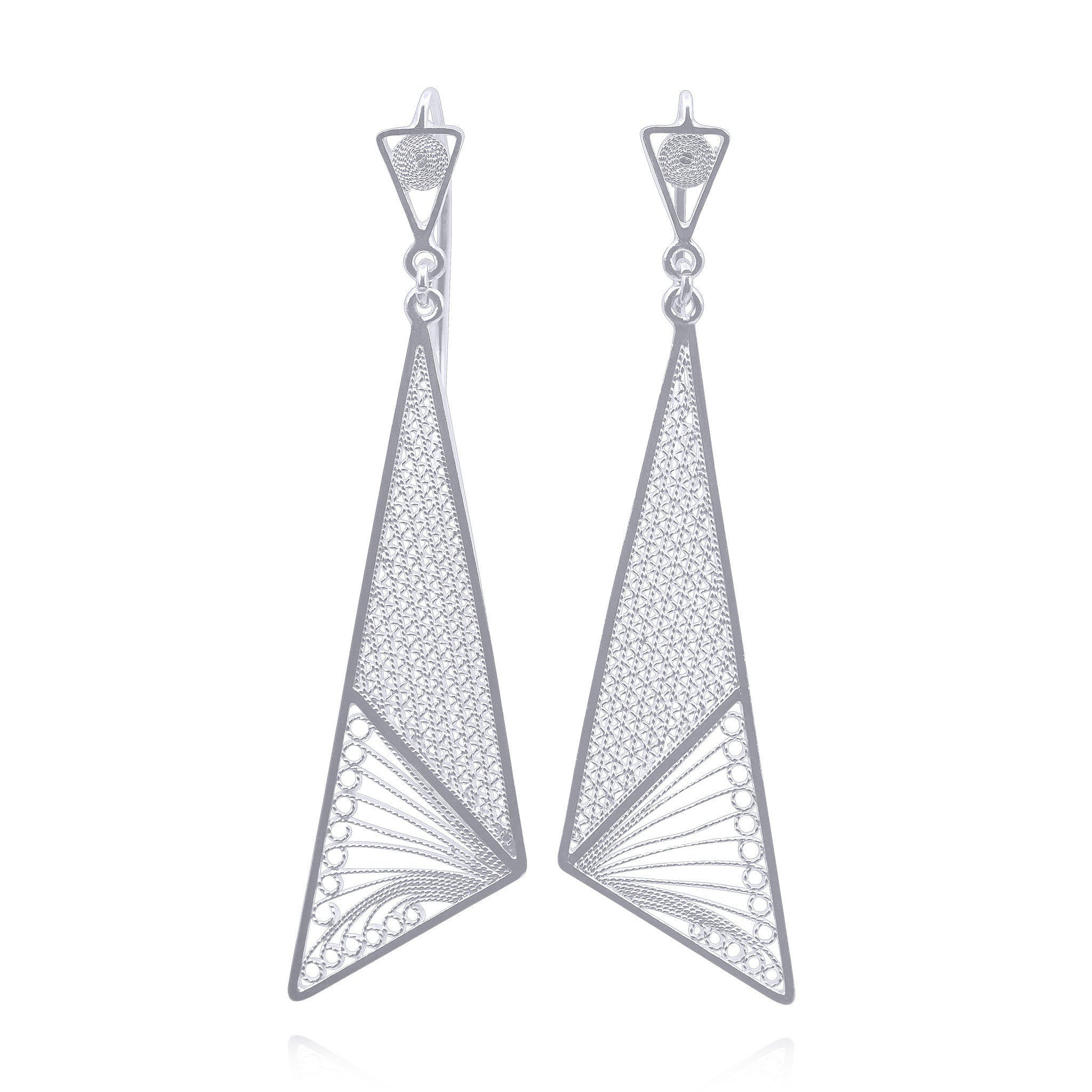 CHARLOTTE SILVER MEDIUM EARRINGS FILIGREE