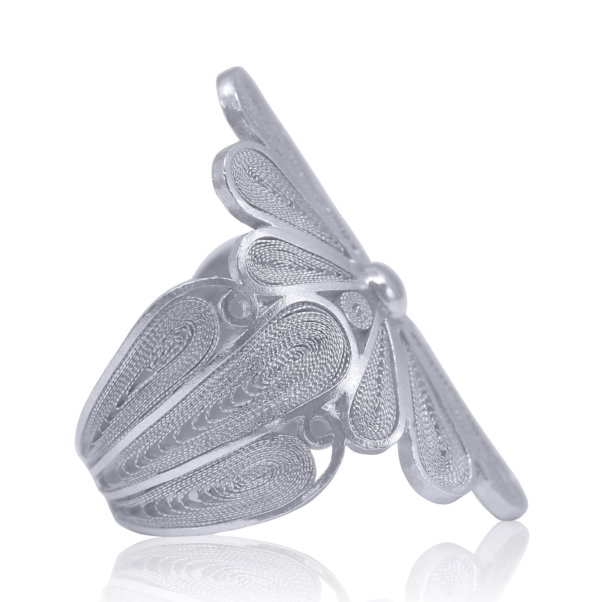 ISABEL SILVER SIGNATURE RING FILIGREE