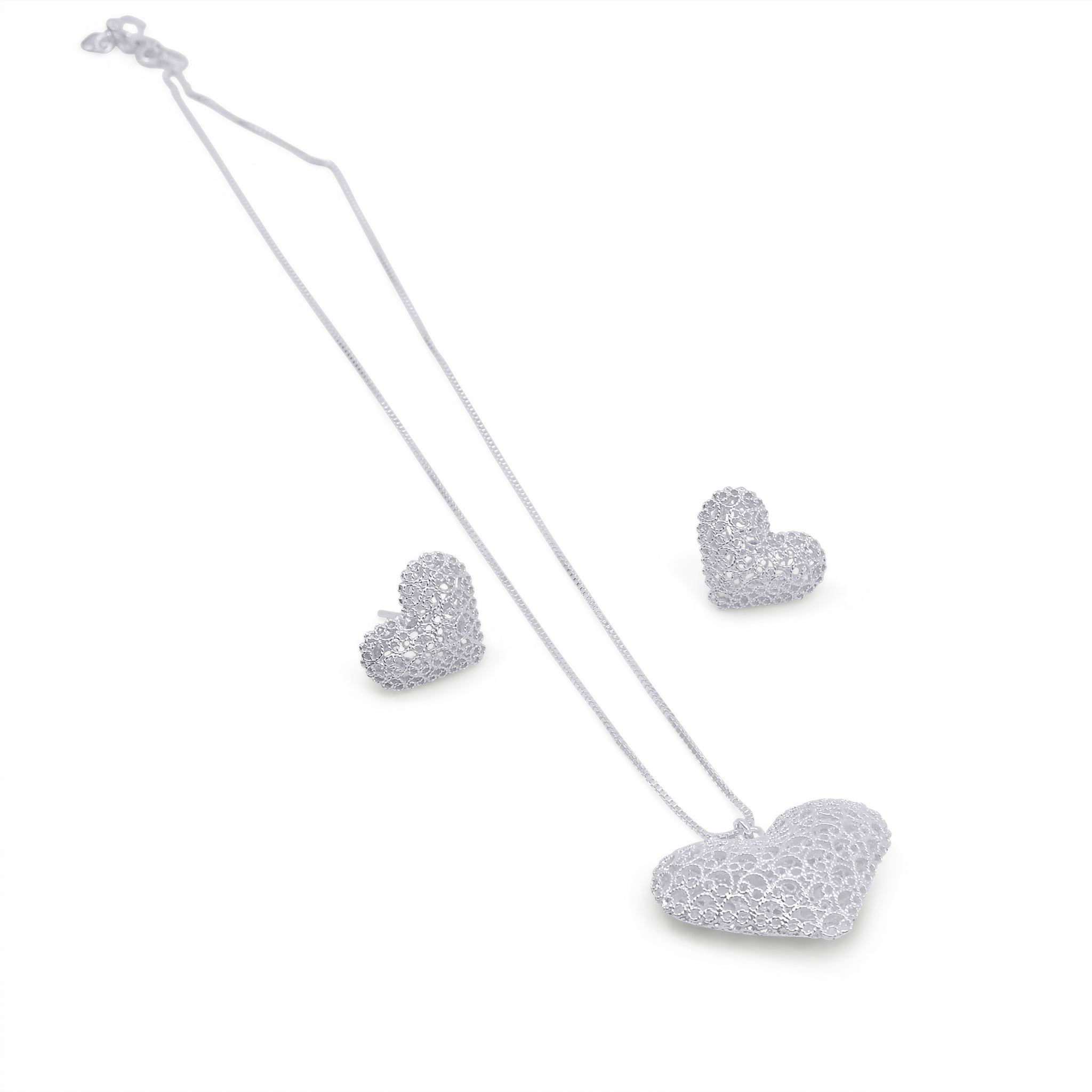 KATE HEART SILVER SET